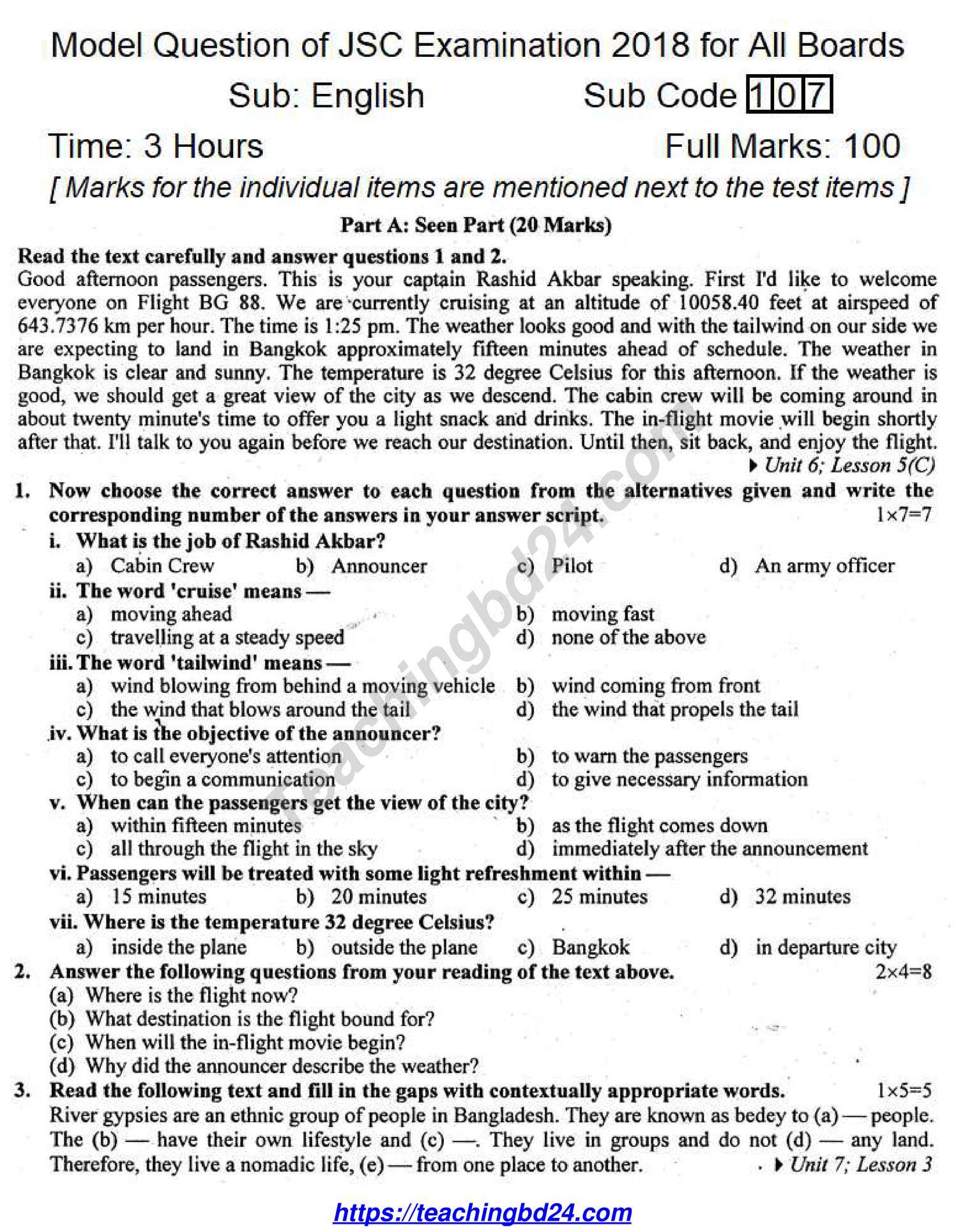 Jsc English Suggestion And Question Patterns 2018 8pdf Docdroid 1871