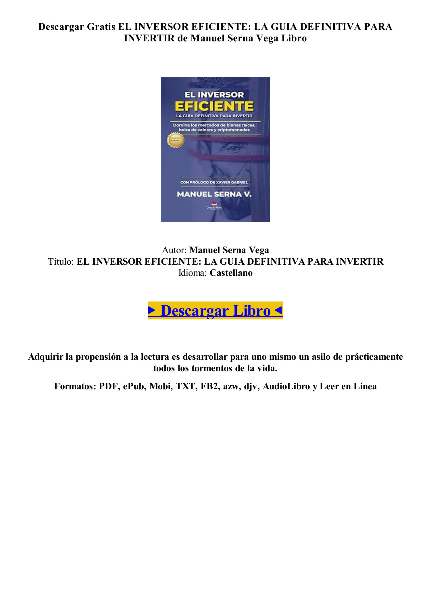 Stream episode (PDF/DOWNLOAD) El inversor inteligente: Un libro de