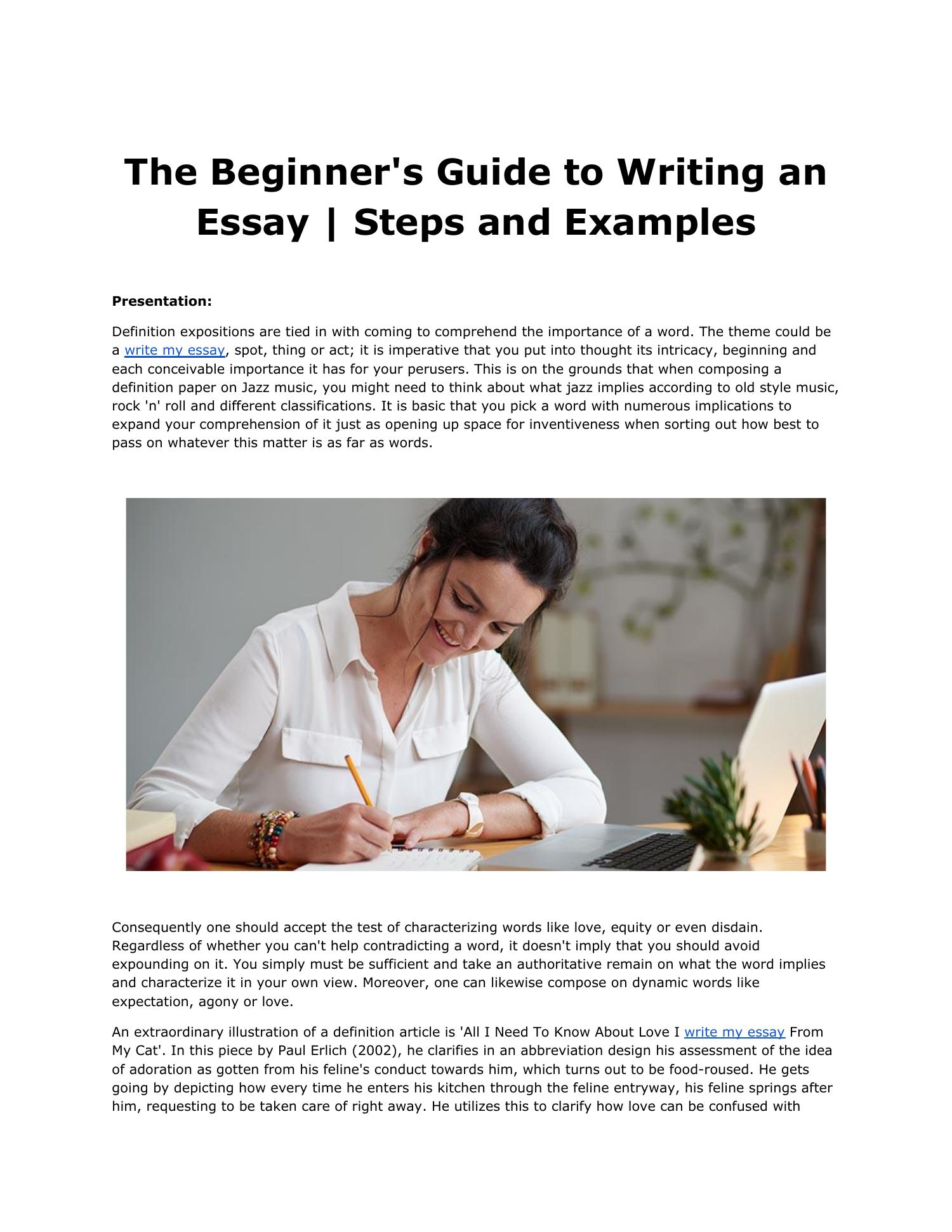 essay for beginners