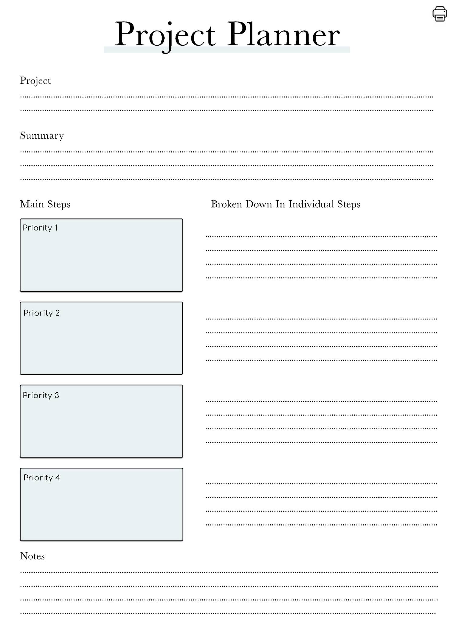 Project Organizer PDF 