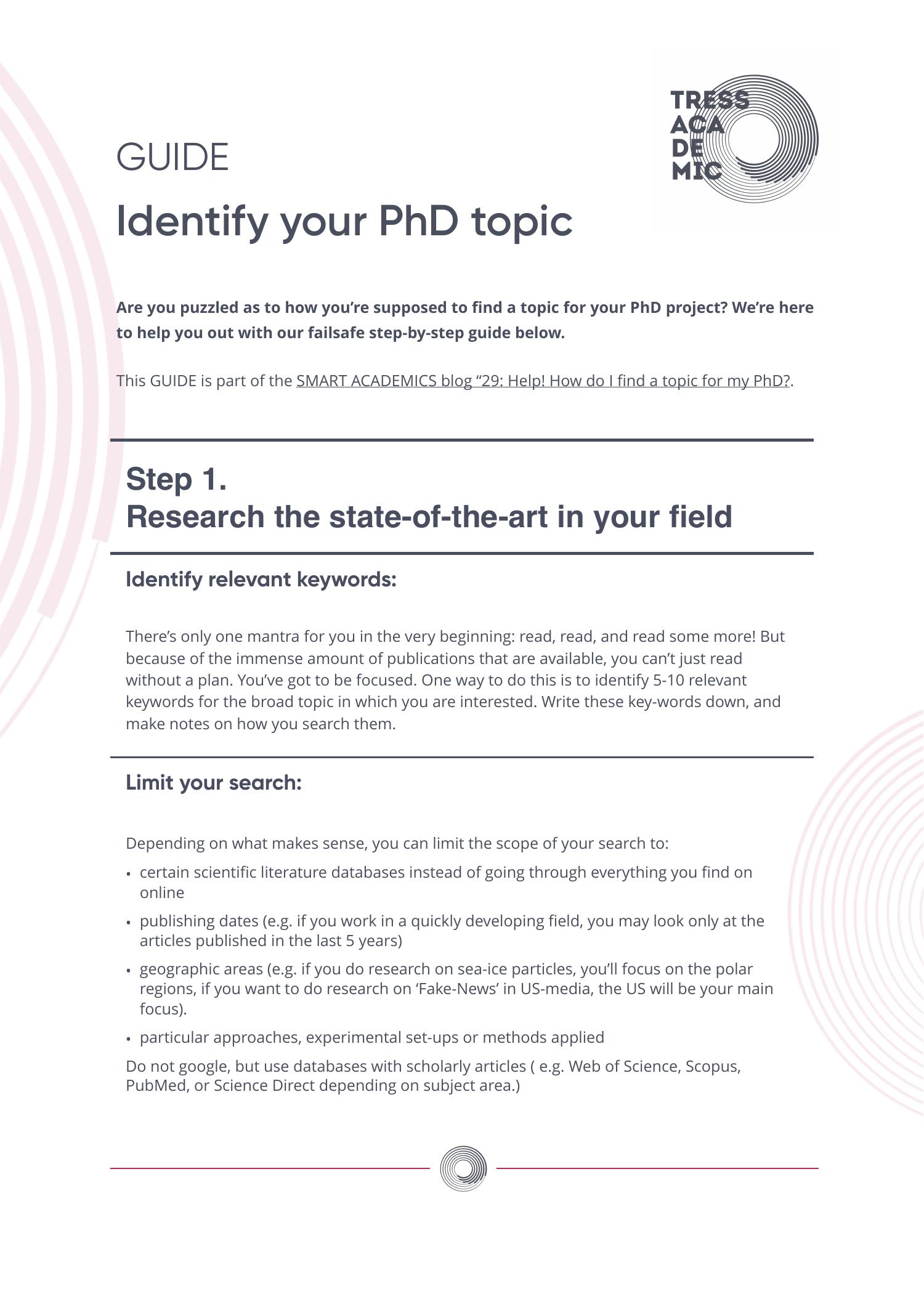 does your phd topic matter