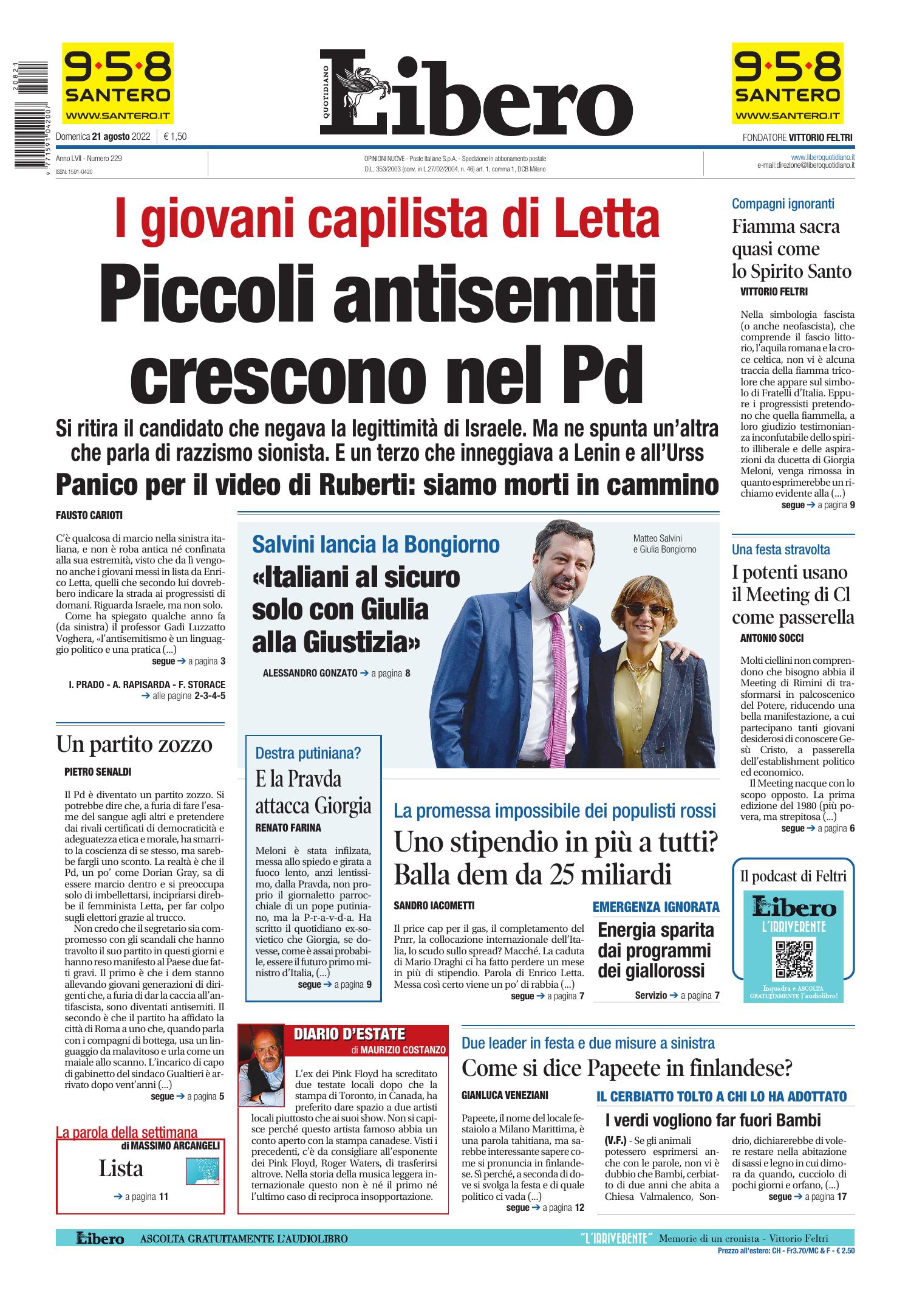 Video Rassegna Stampa Del Agosto Domenica Prime Pagine Dei