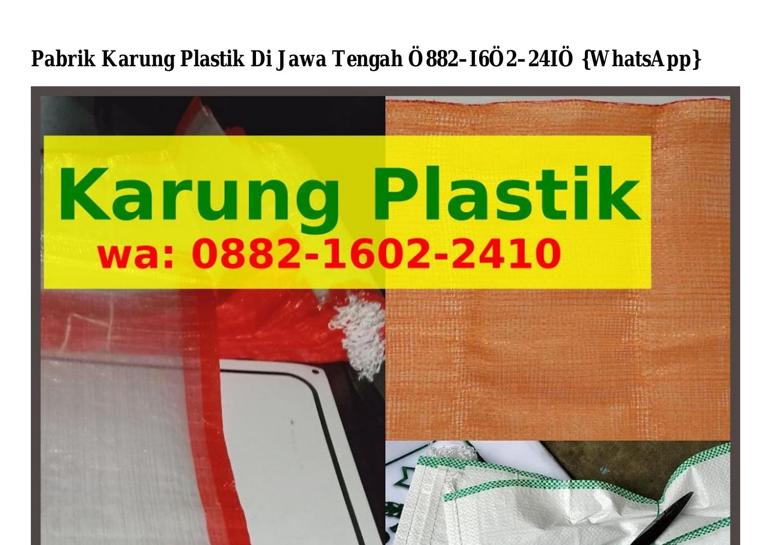 Pabrik Karung Plastik Di Jawa Tengah