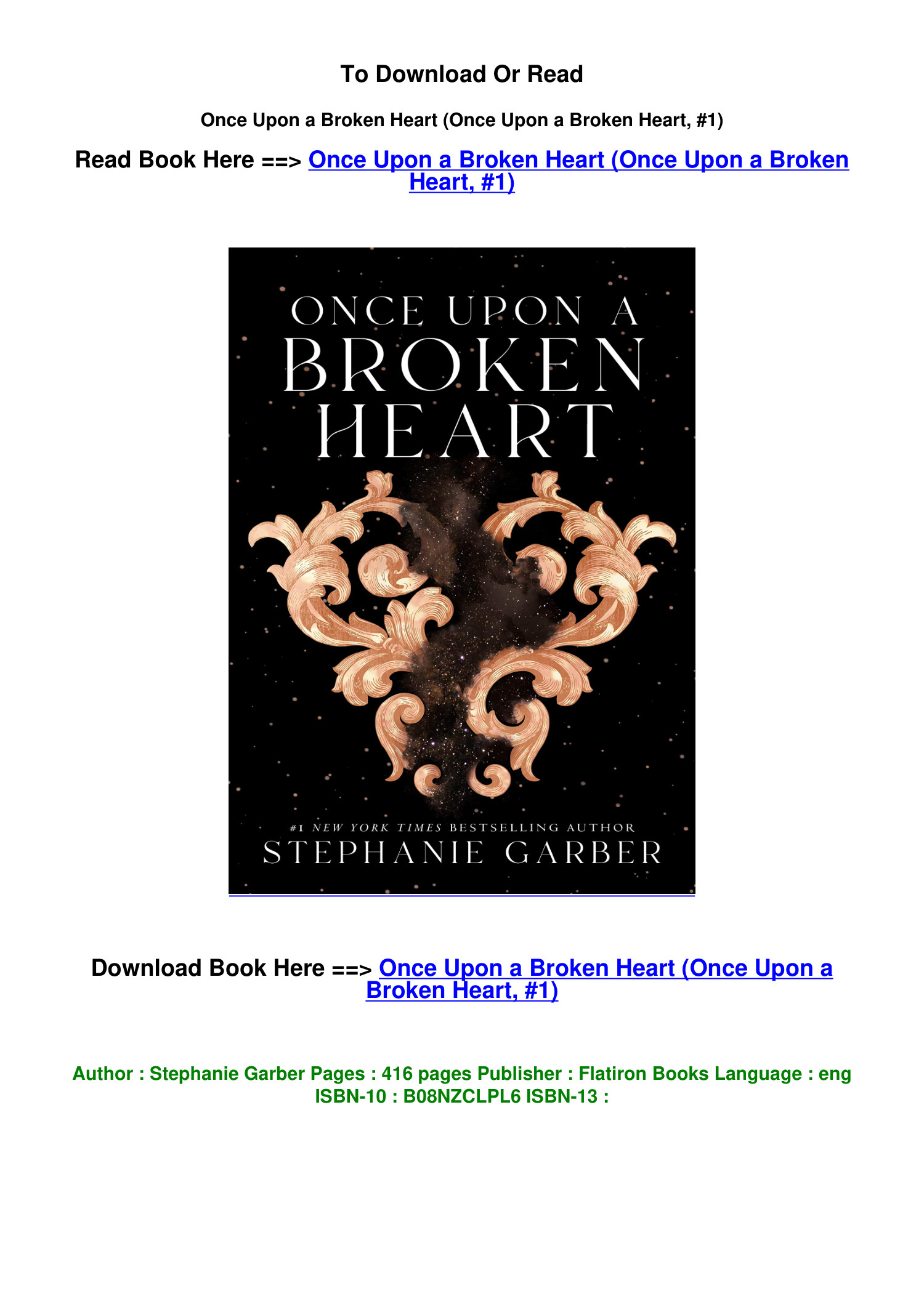 once upon a broken heart book 3 pdf download