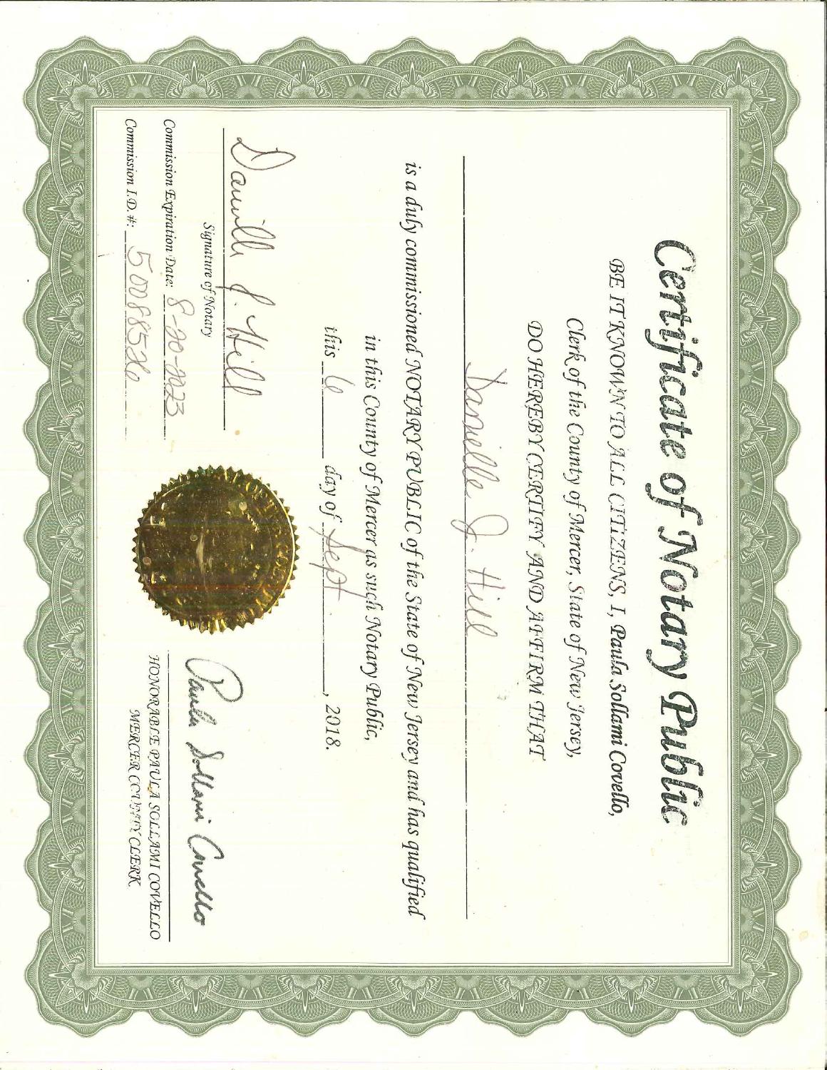 AA-Danielle Hill Notary Public Certificate.pdf | DocDroid