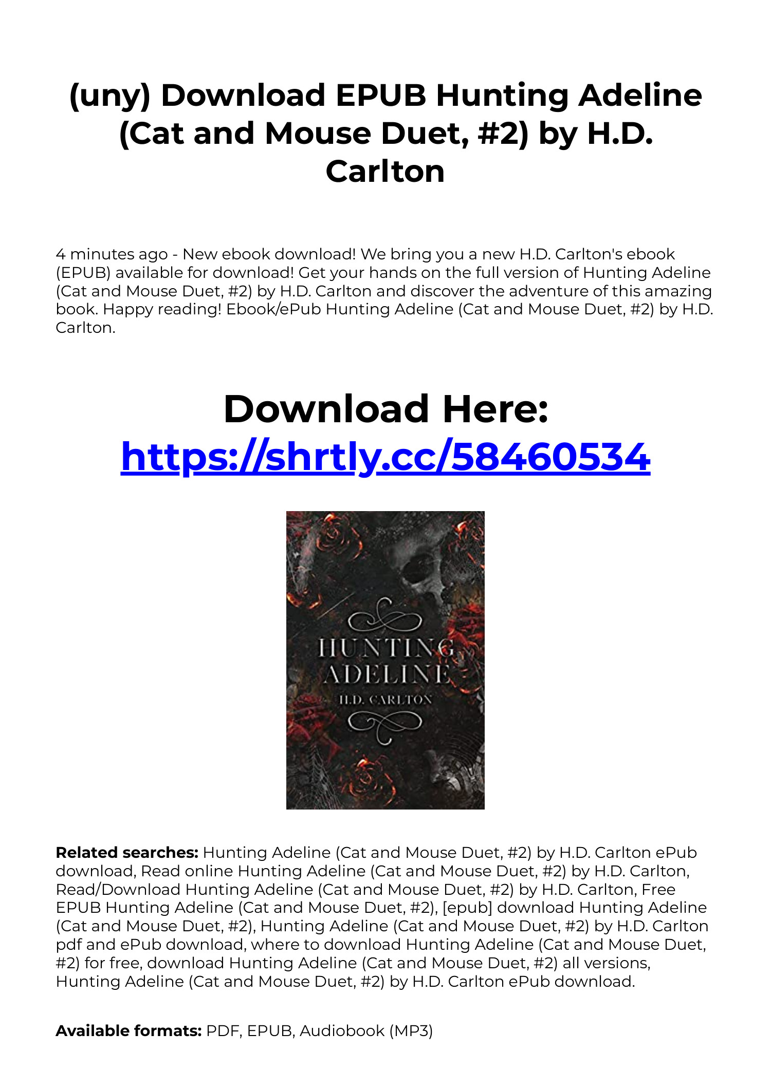 hunting adeline book 1 pdf online