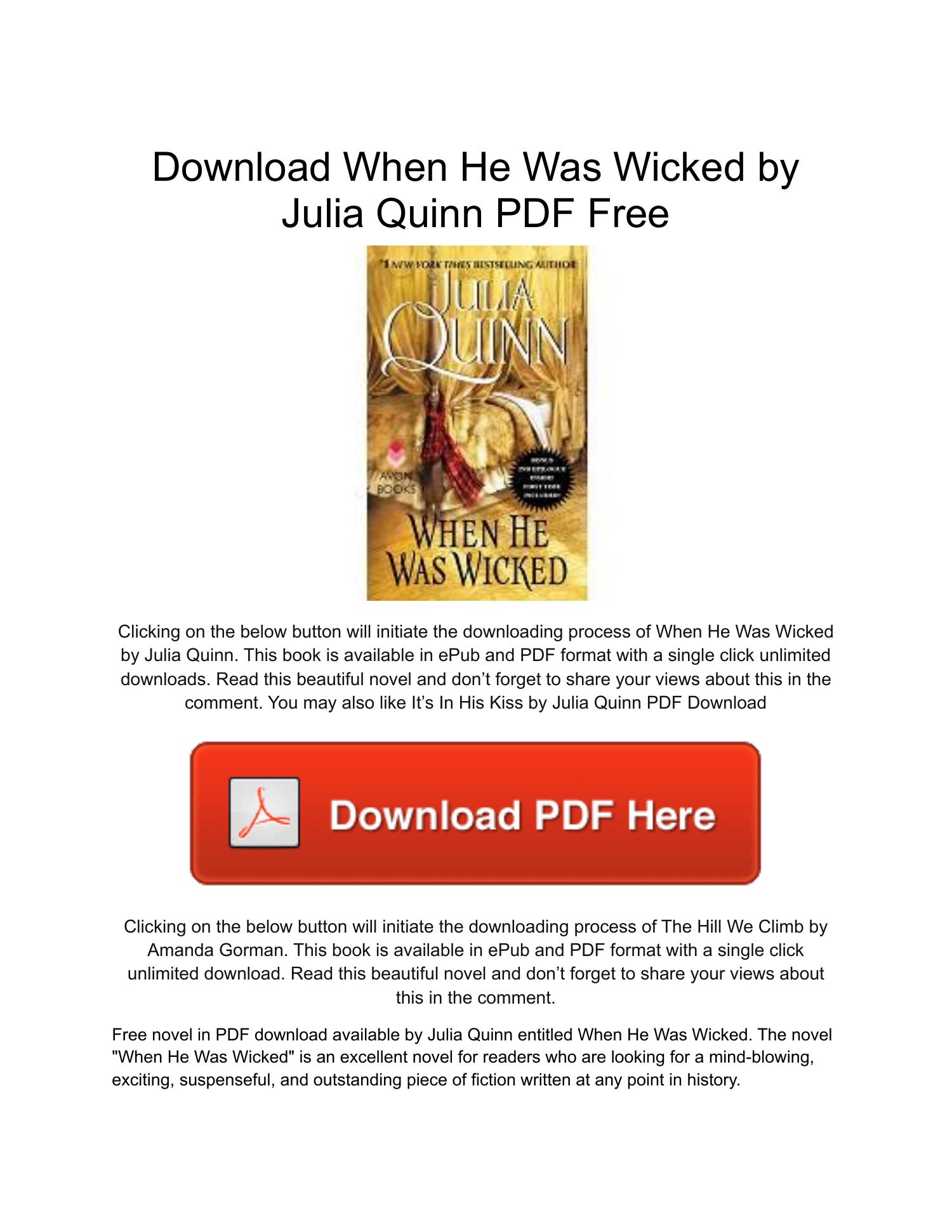 when he was wicked by julia quinn