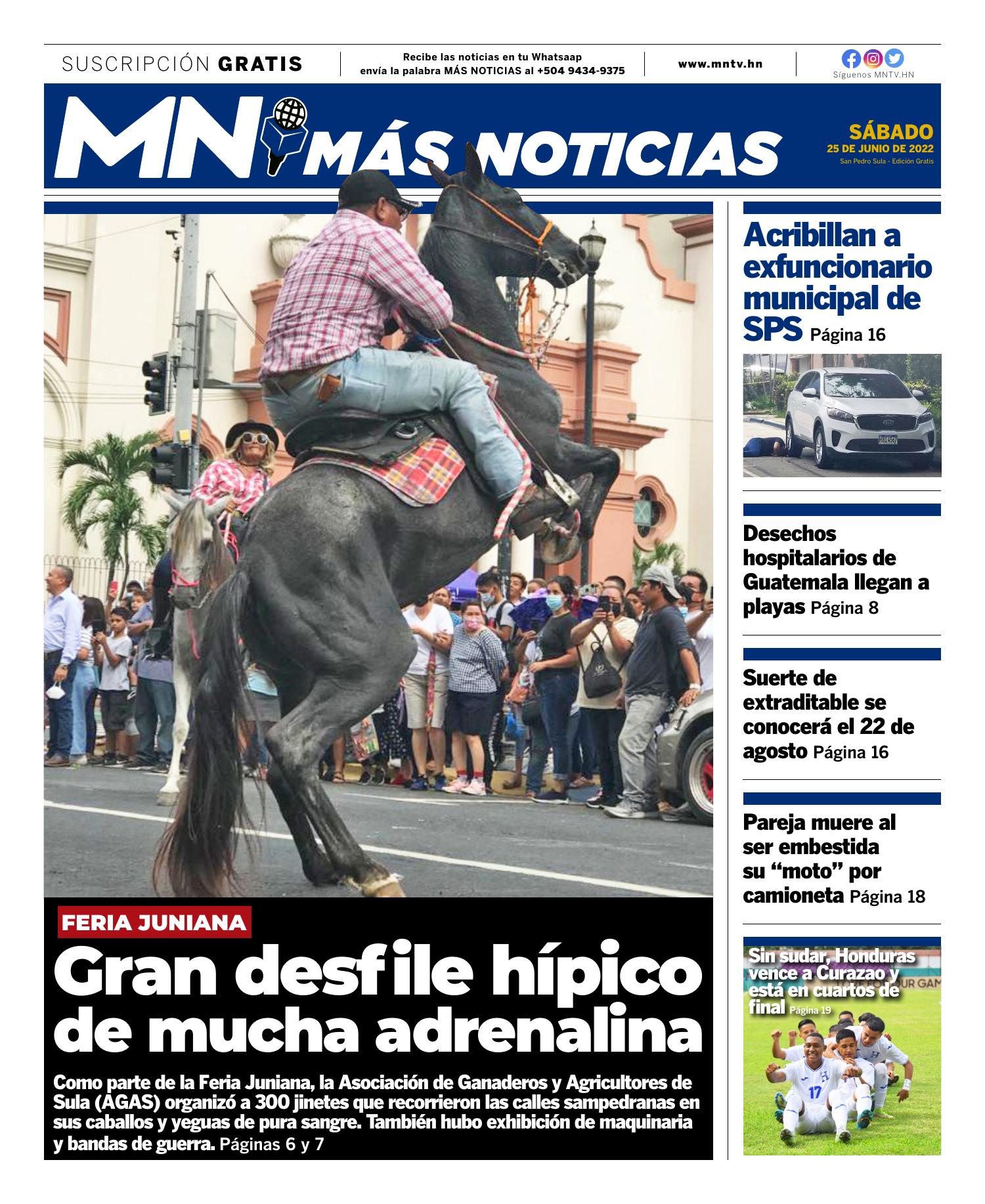 Mas Noticias Edicion Sabado 25 De Junio 2022pdf Docdroid 0595