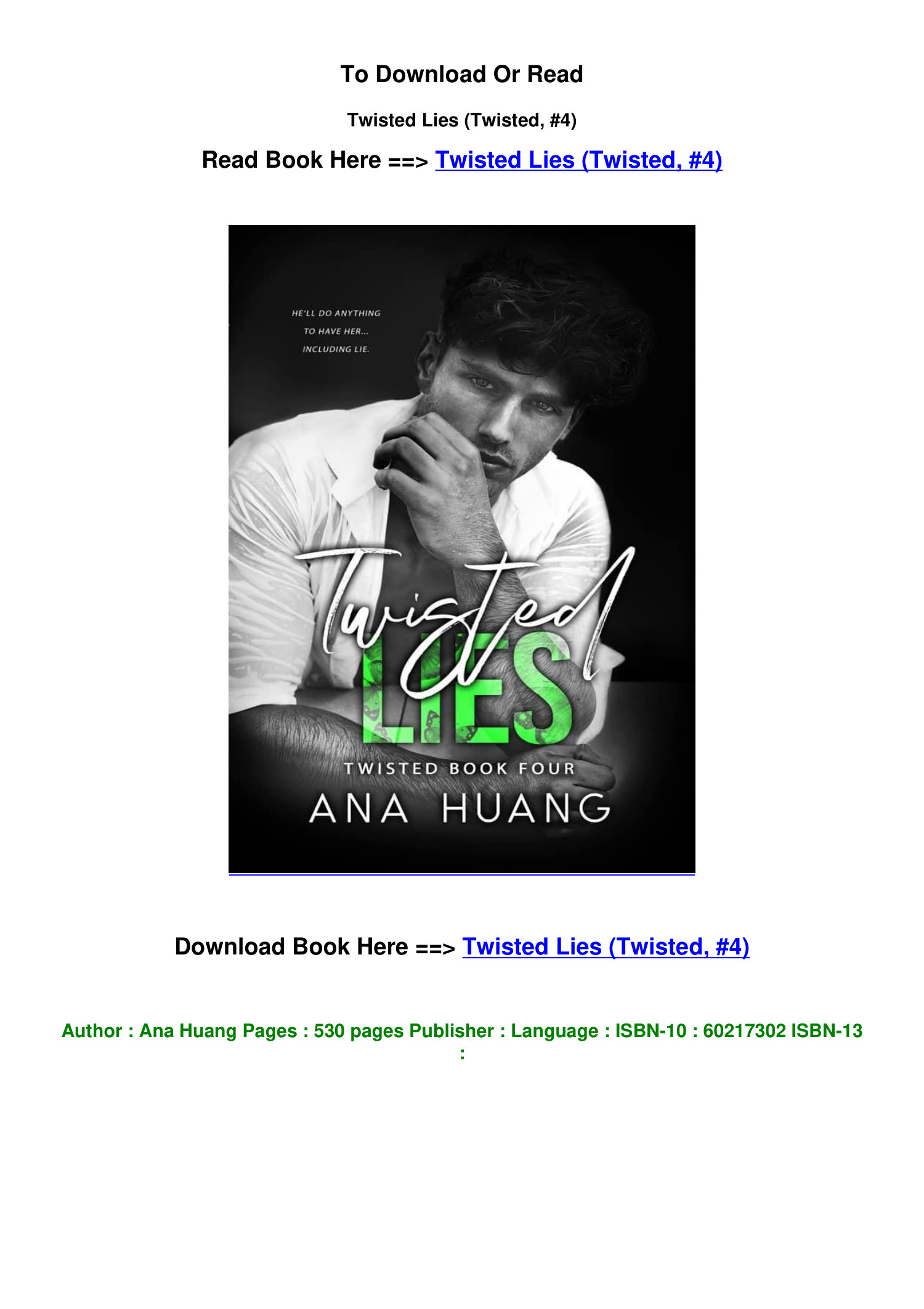 Reseña de Twisted Lies de Ana Huang (Twisted #4) - Con tinta y letras