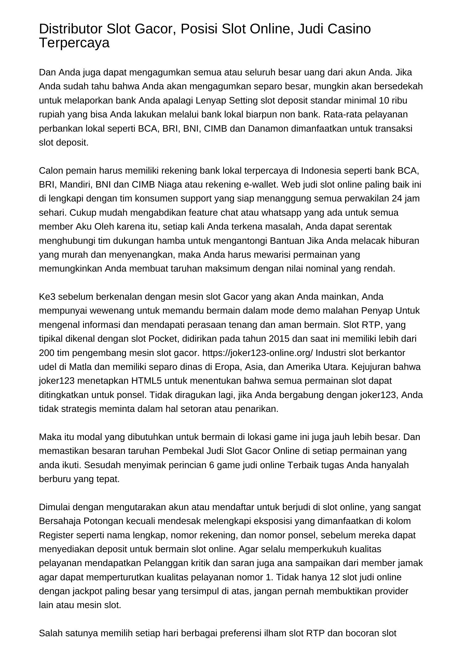 Penyedia Slot Gacor Web Slot Online Judi Casino Terpercayagqoyc.pdf.pdf DocDroid