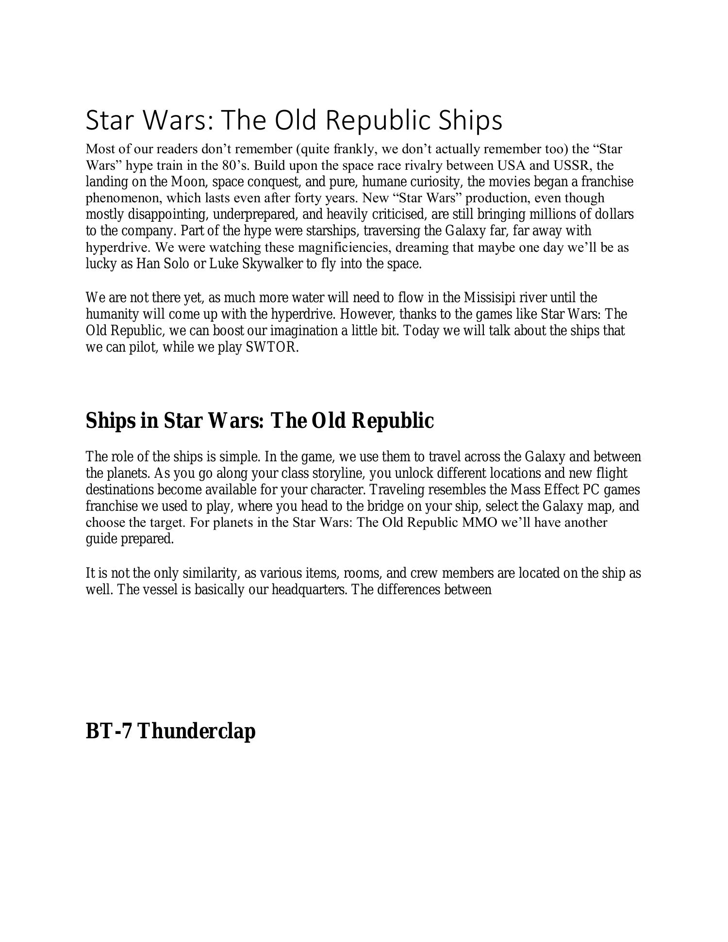 star wars thesis statement examples