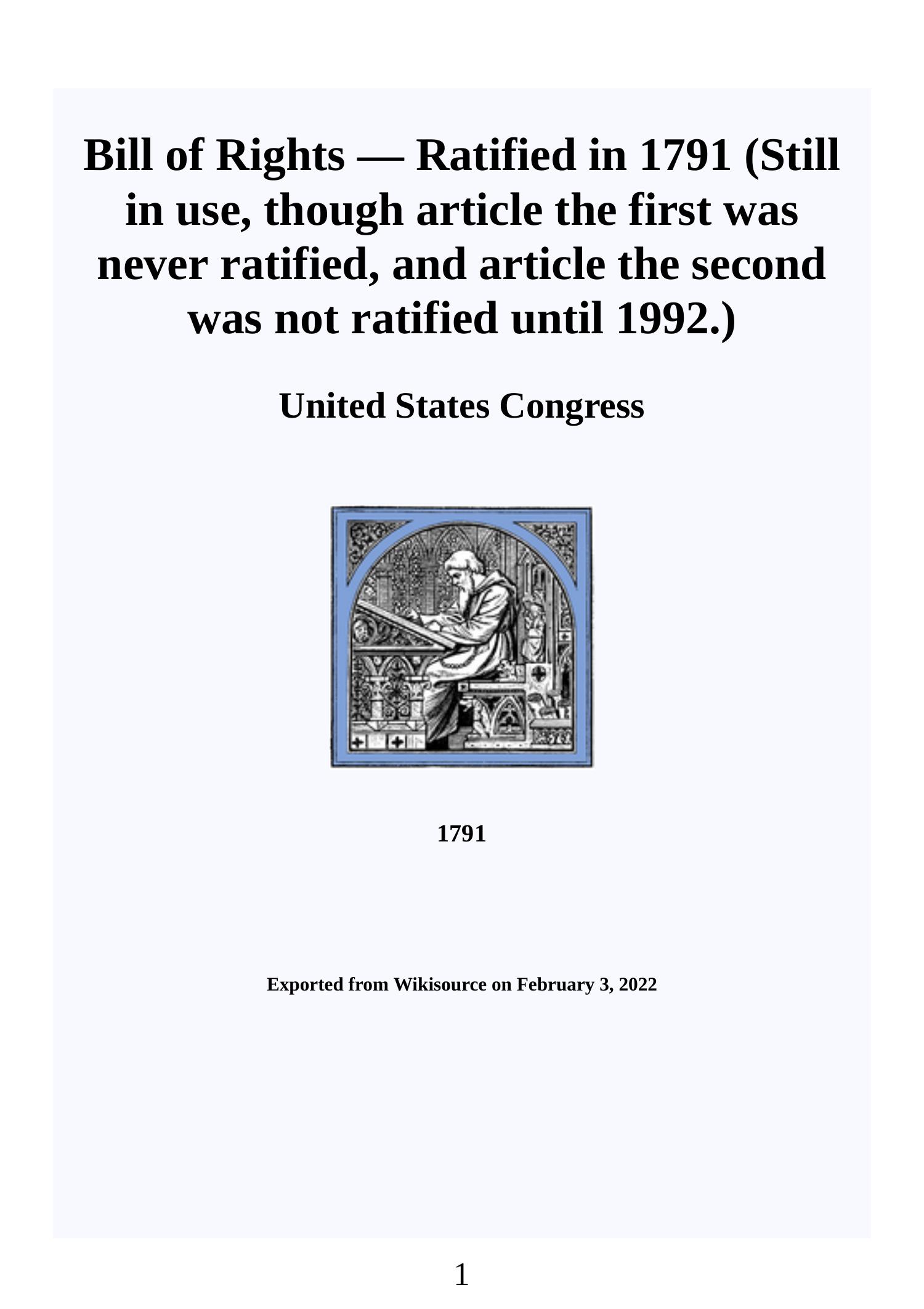 the bill of rights usa pdf