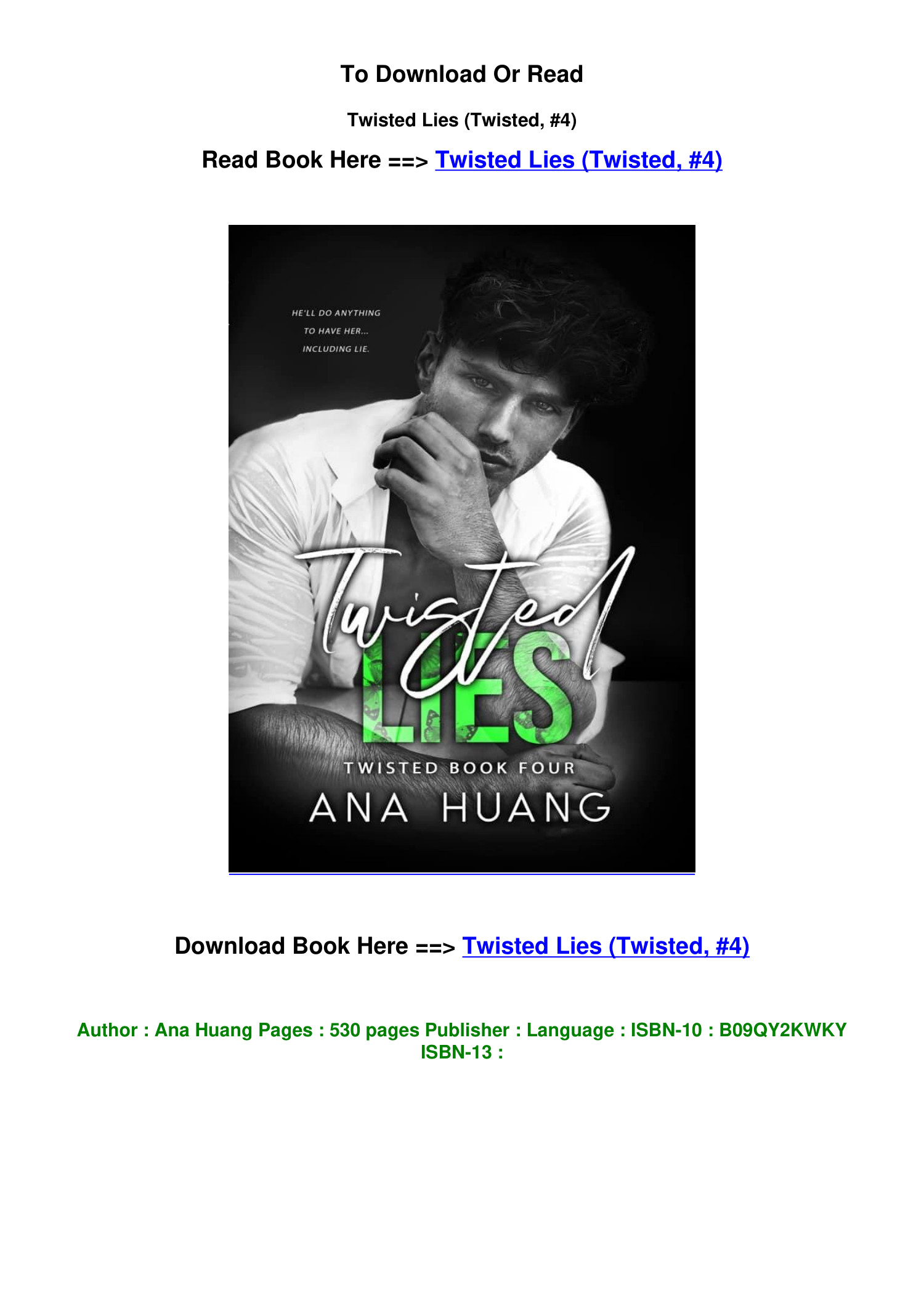 ePub download Twisted Lies Twisted 4 by Ana Huang.pdf