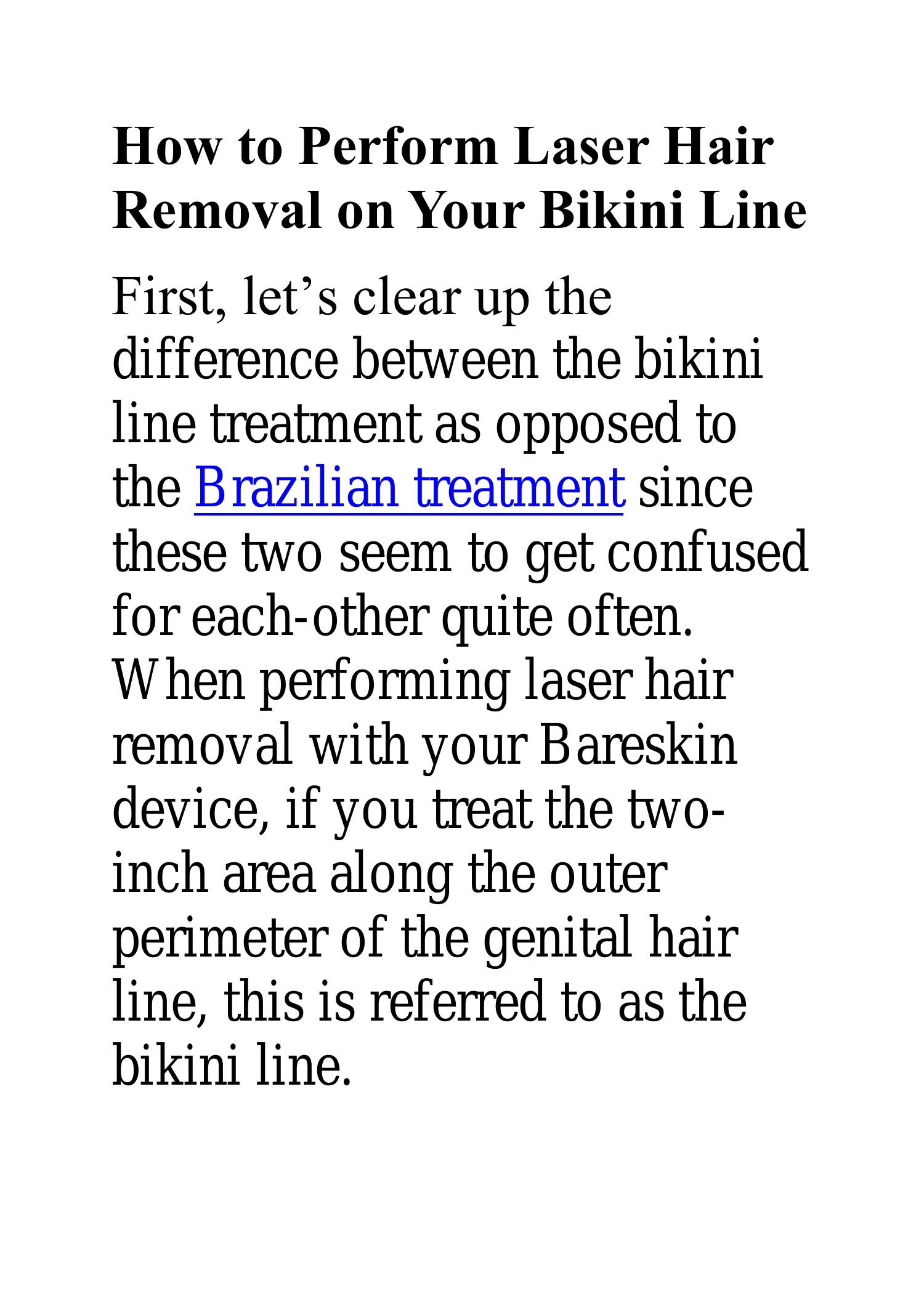 How to Perform Laser Hair Removal on Your Bikini Line.docx DocDroid