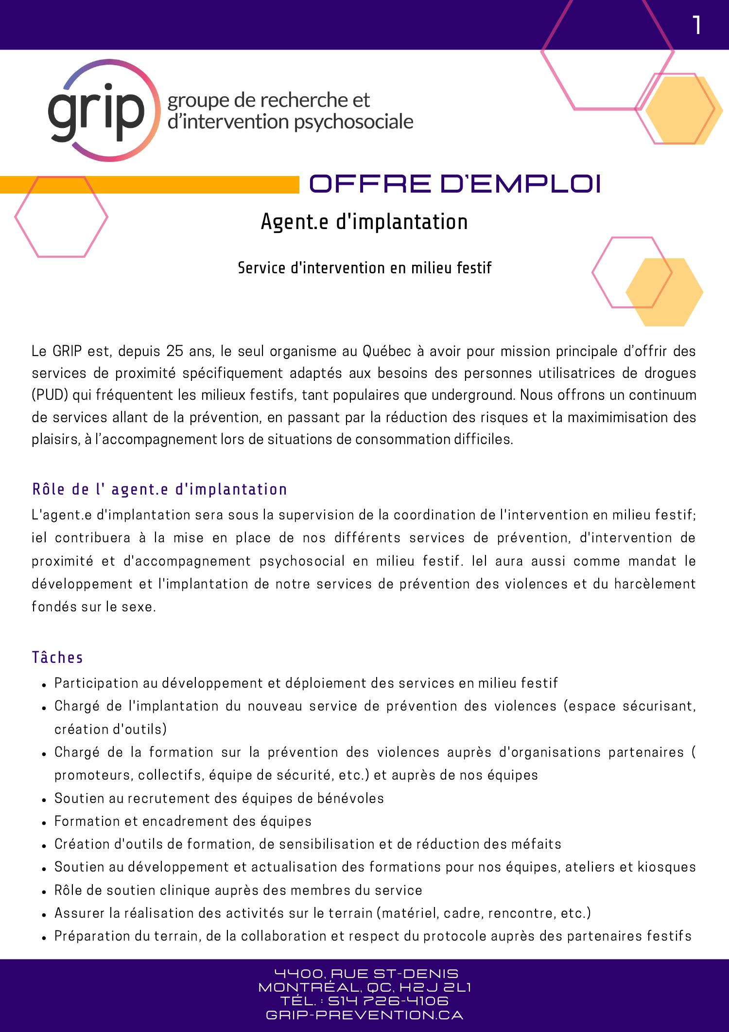 OFFRE D'EMPLOI - Agent.e D'implantation.pdf | DocDroid