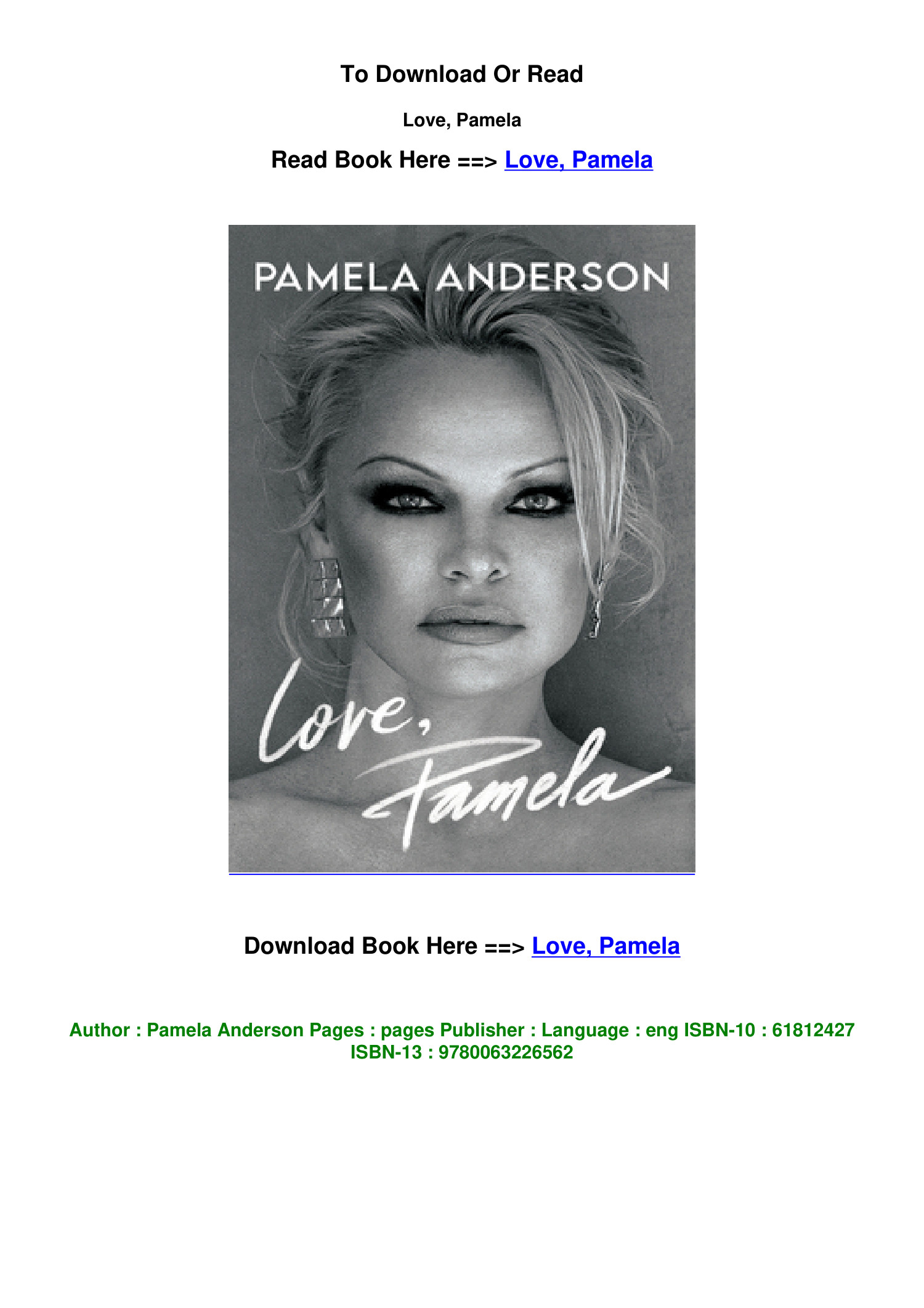 Download PDF Love Pamela BY Pamela Anderson.pdf | DocDroid