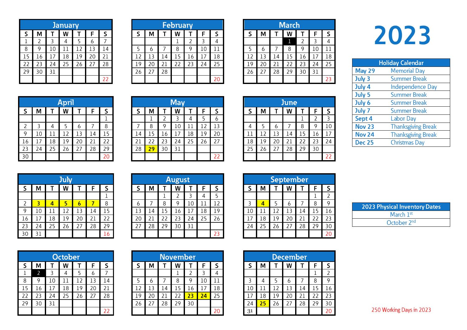 2023 Holiday Calendar Hodges.pdf DocDroid