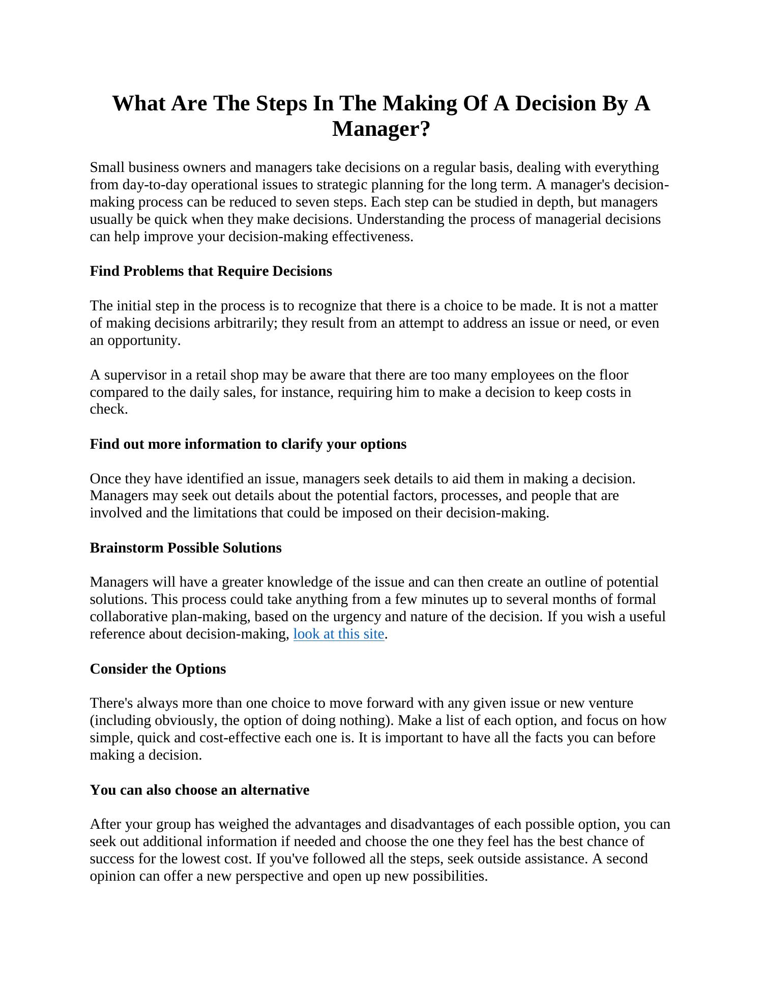 what-are-the-steps-in-the-making-of-a-decision-by-a-manager-pdf-docdroid