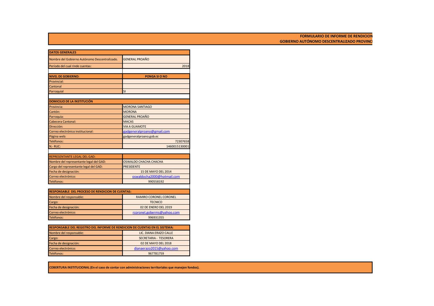 FORMULARIO RENDICION DE CUENTAS  | DocDroid