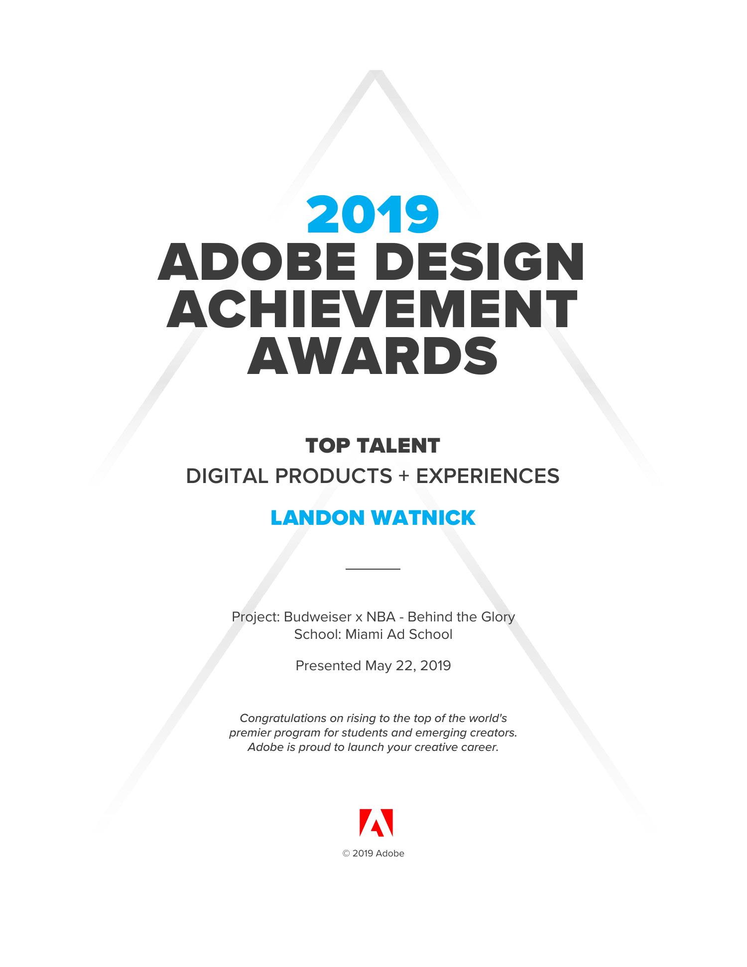 Budweiser x NBA Adobe Design Achievement Awards Top Talent.pdf DocDroid