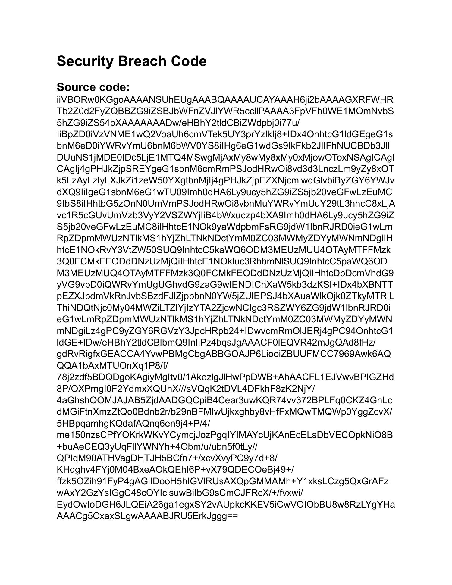 Security Breach code.pdf DocDroid