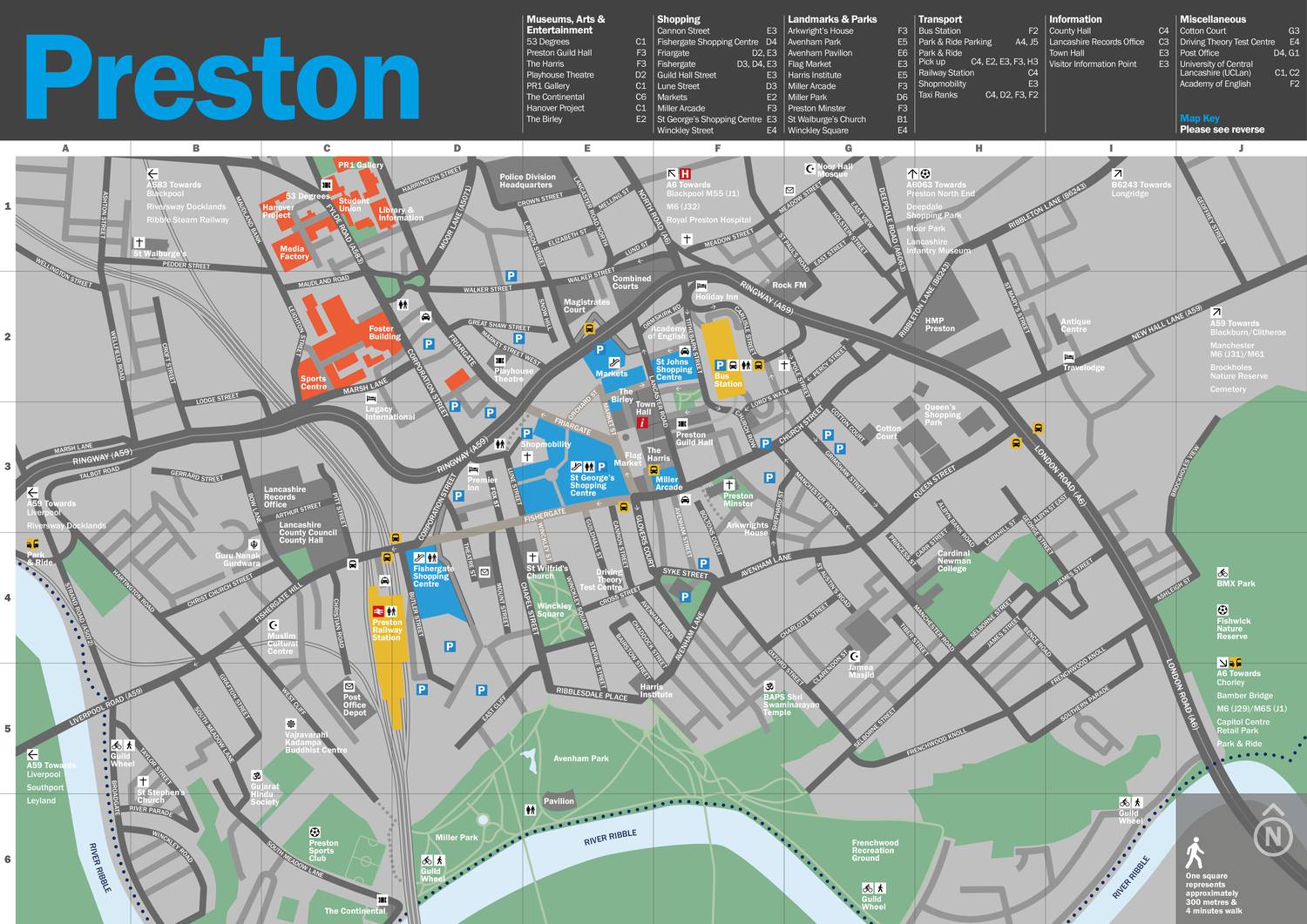 royal preston map Preston Guide City Map November 2016 Update Pdf Docdroid royal preston map