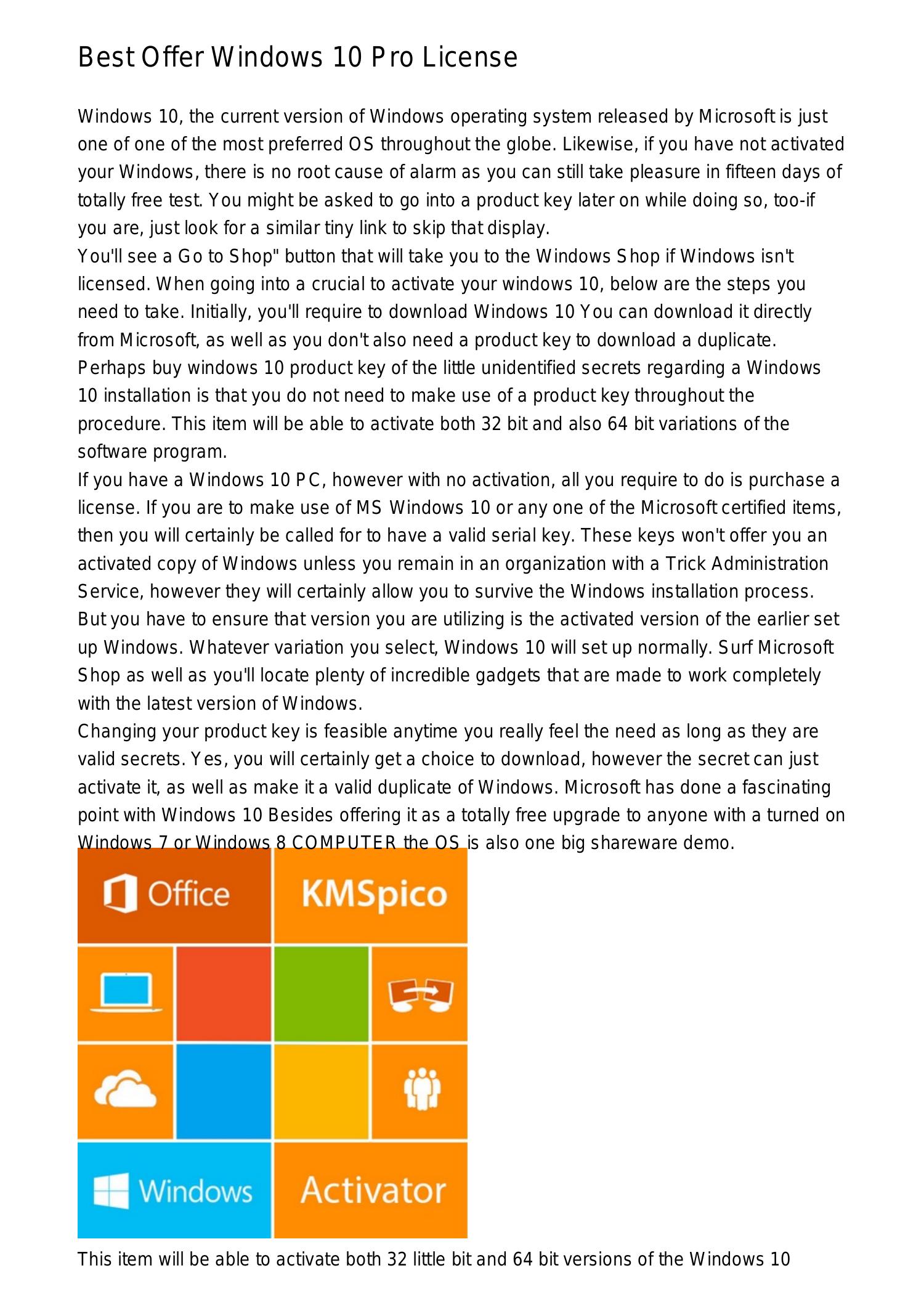 Best Deal Windows 10 Professional Activation Keybzuxd.pdf.pdf  DocDroid