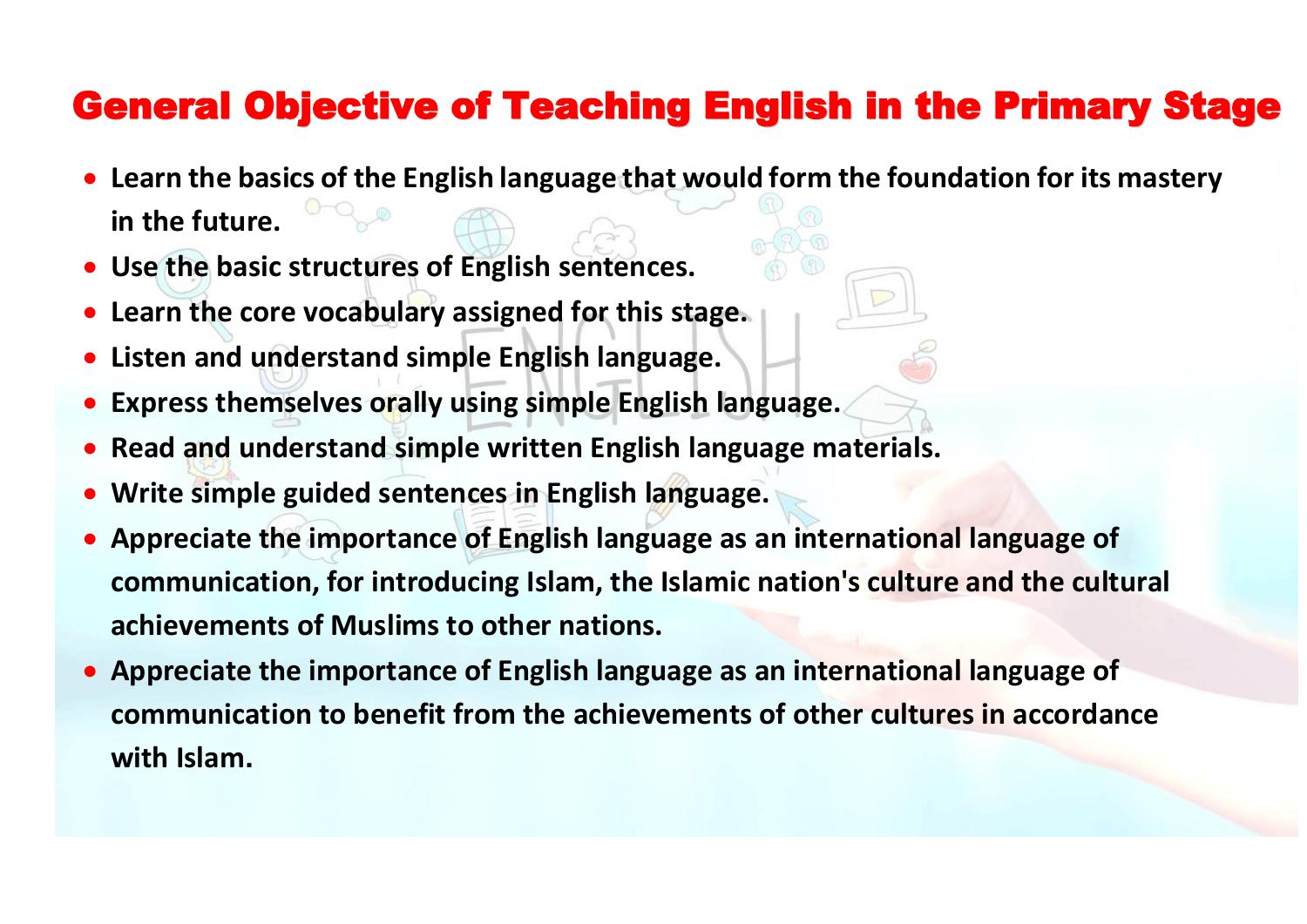 General Objective Of Teaching English In Primary Stage pdf DocDroid