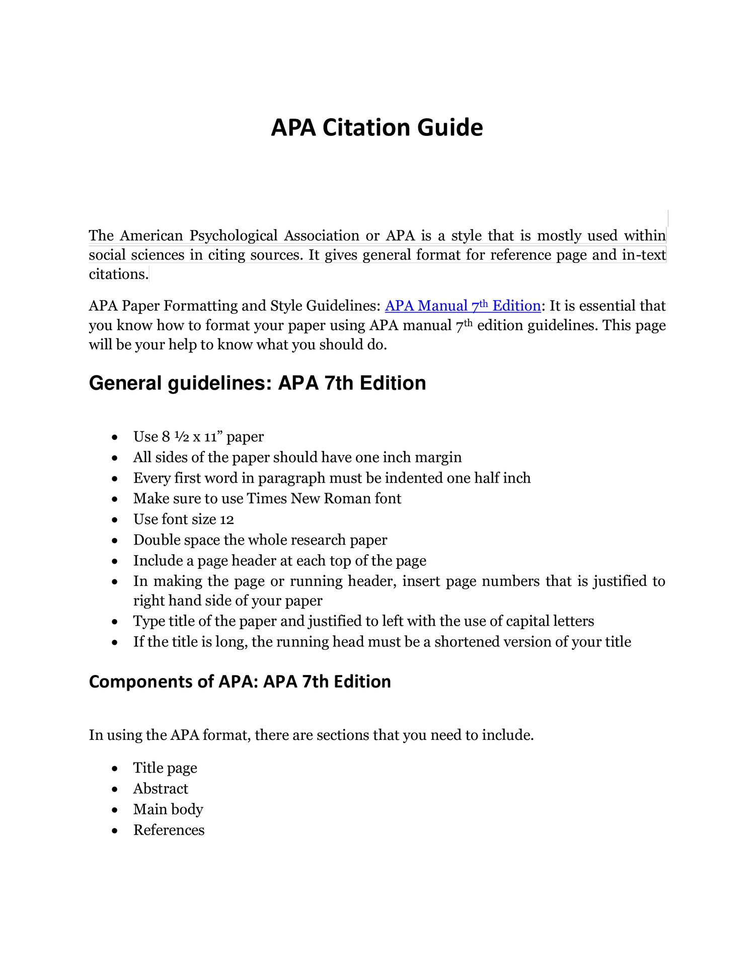 Apa Citation Guide Pdf Docdroid