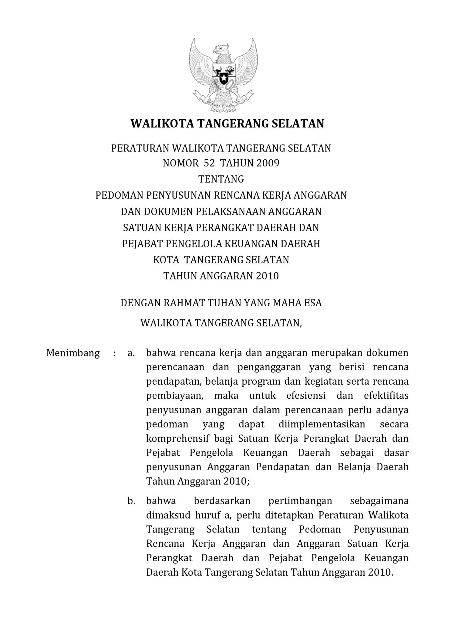 Pedoman Penyusunan Rencana Kerja Anggaran Dan Dokumen Pelaksanaan My