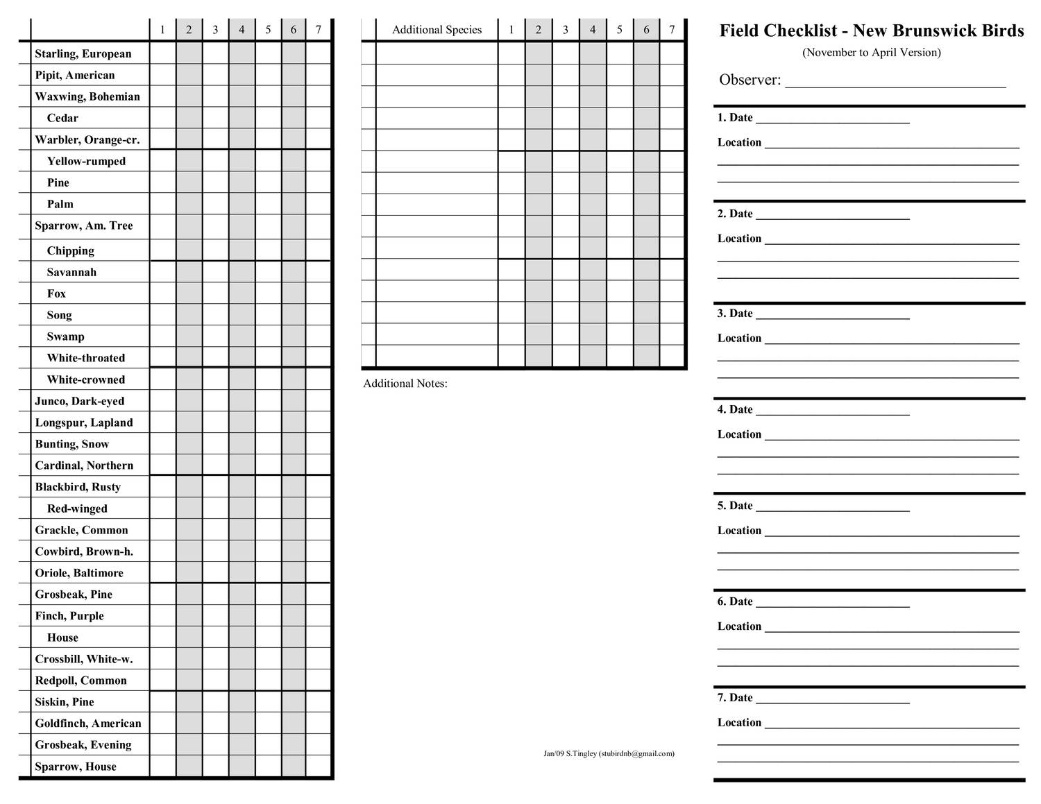 New Brunswick Birds Field Checklist November - April.pdf | DocDroid