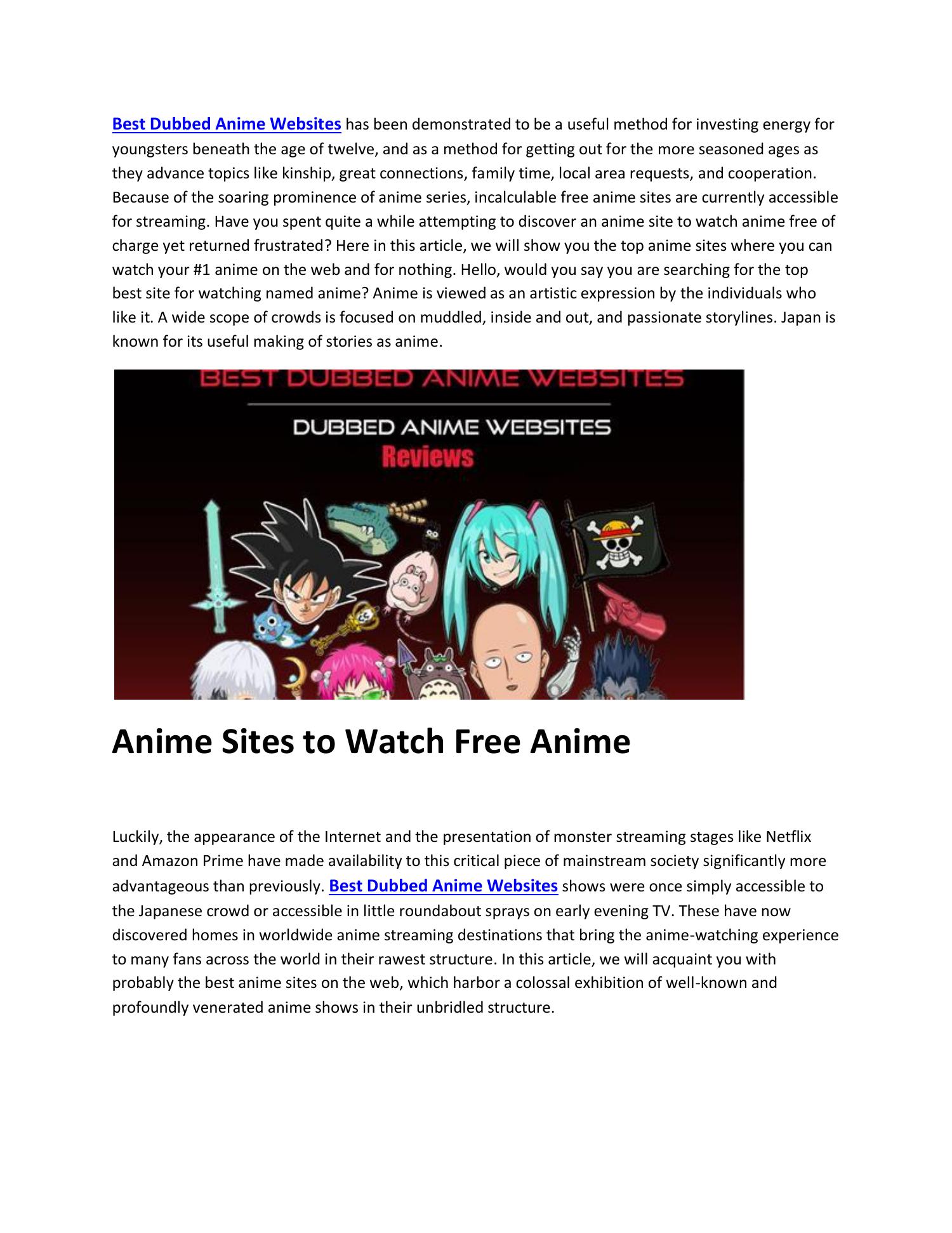 Best Dubbed Anime Websites.pdf DocDroid