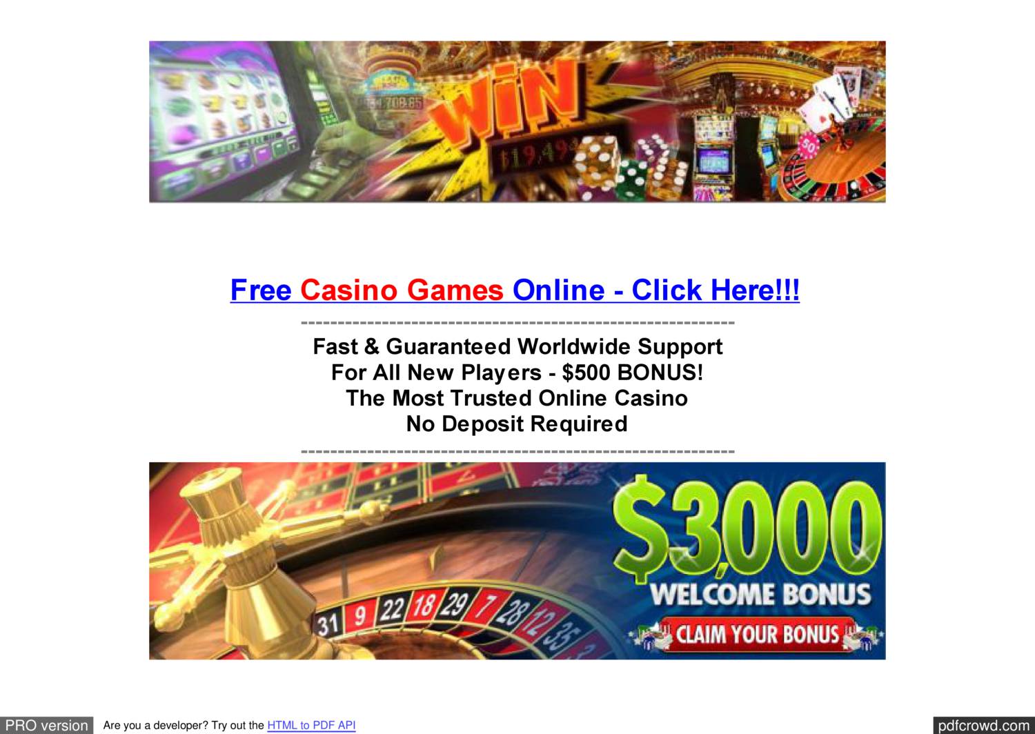 no deposit online casinos