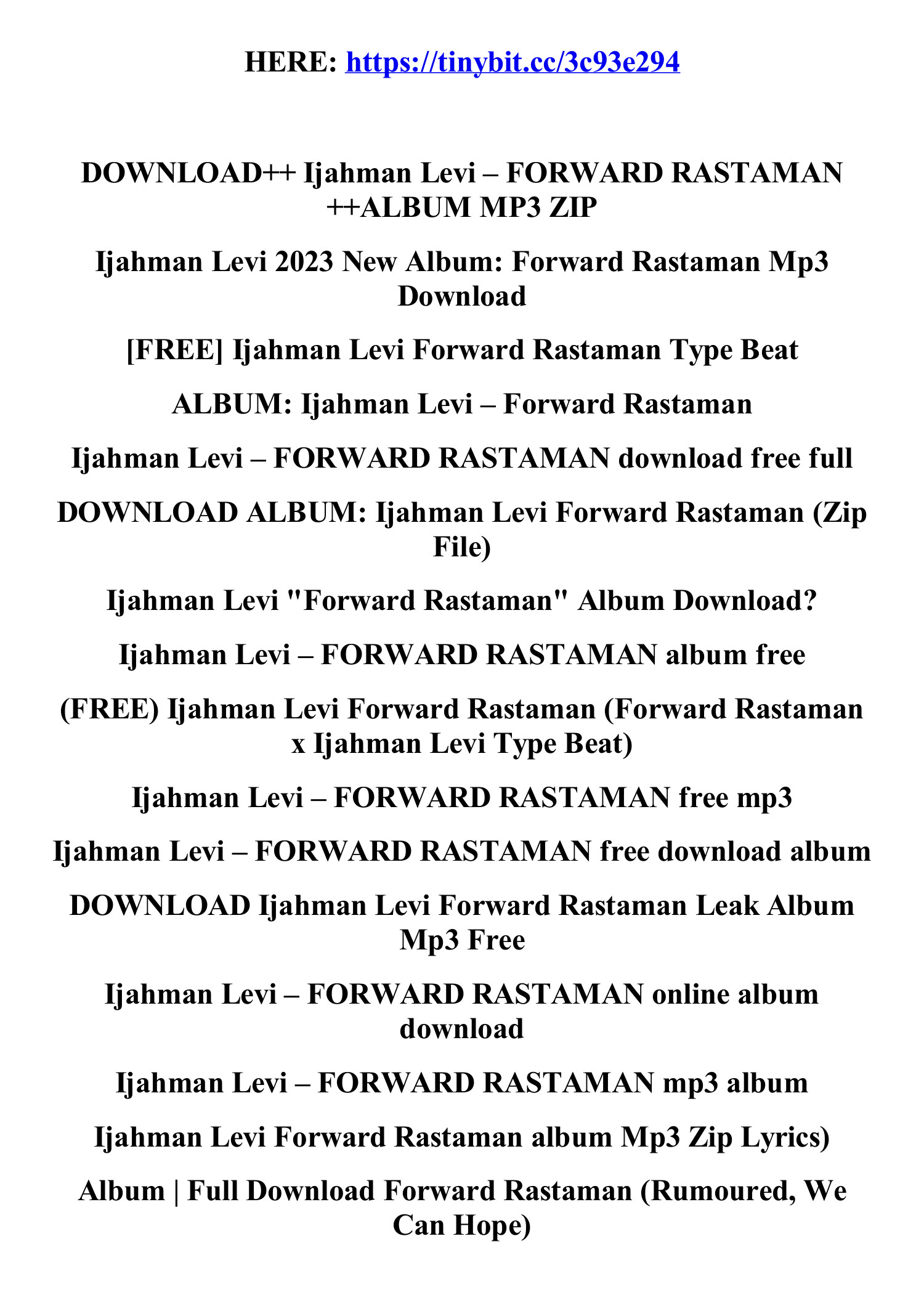 Download_ijahman_levi_forward_rastaman_album_mp3_zip.Pdf | DocDroid