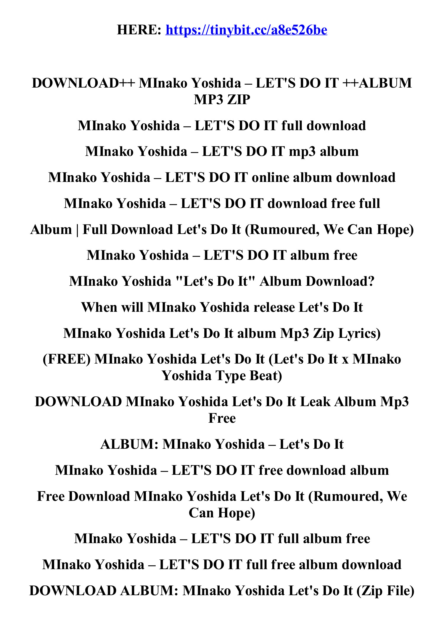 download_minako_yoshida_let_s_do_it_album_mp3_zip.pdf DocDroid