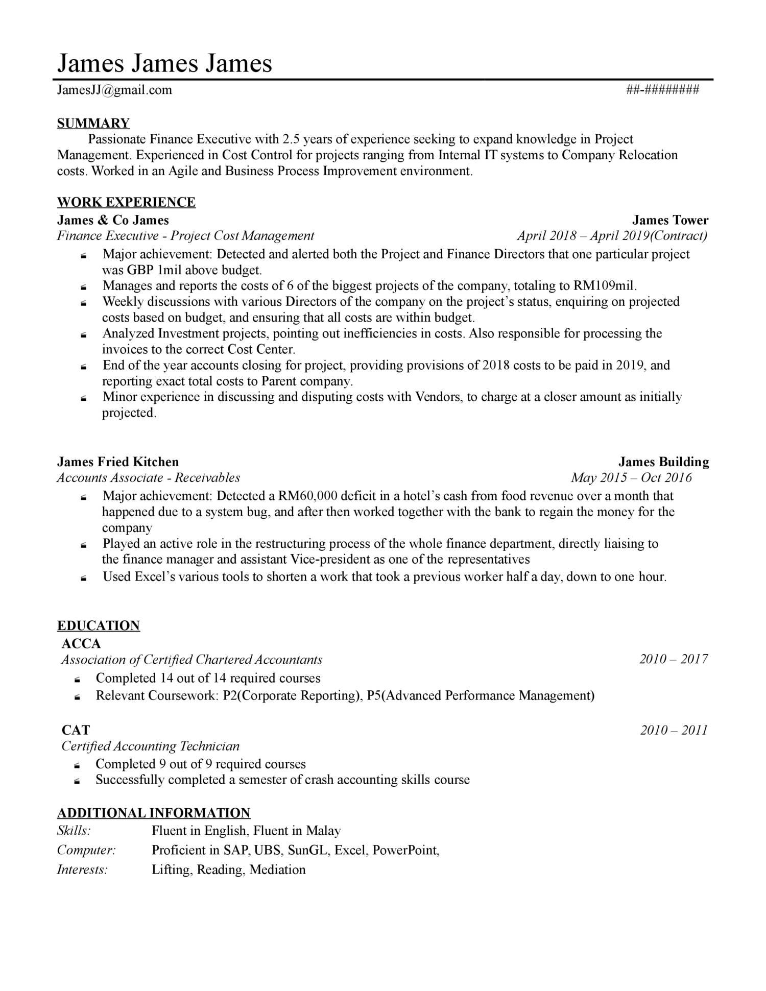 James Resume 1pdf Docdroid