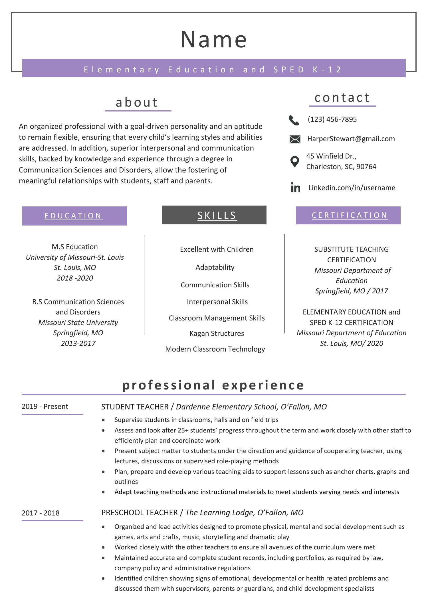 Teacher-Resume-Sample_Windsor-Purple.docx | DocDroid