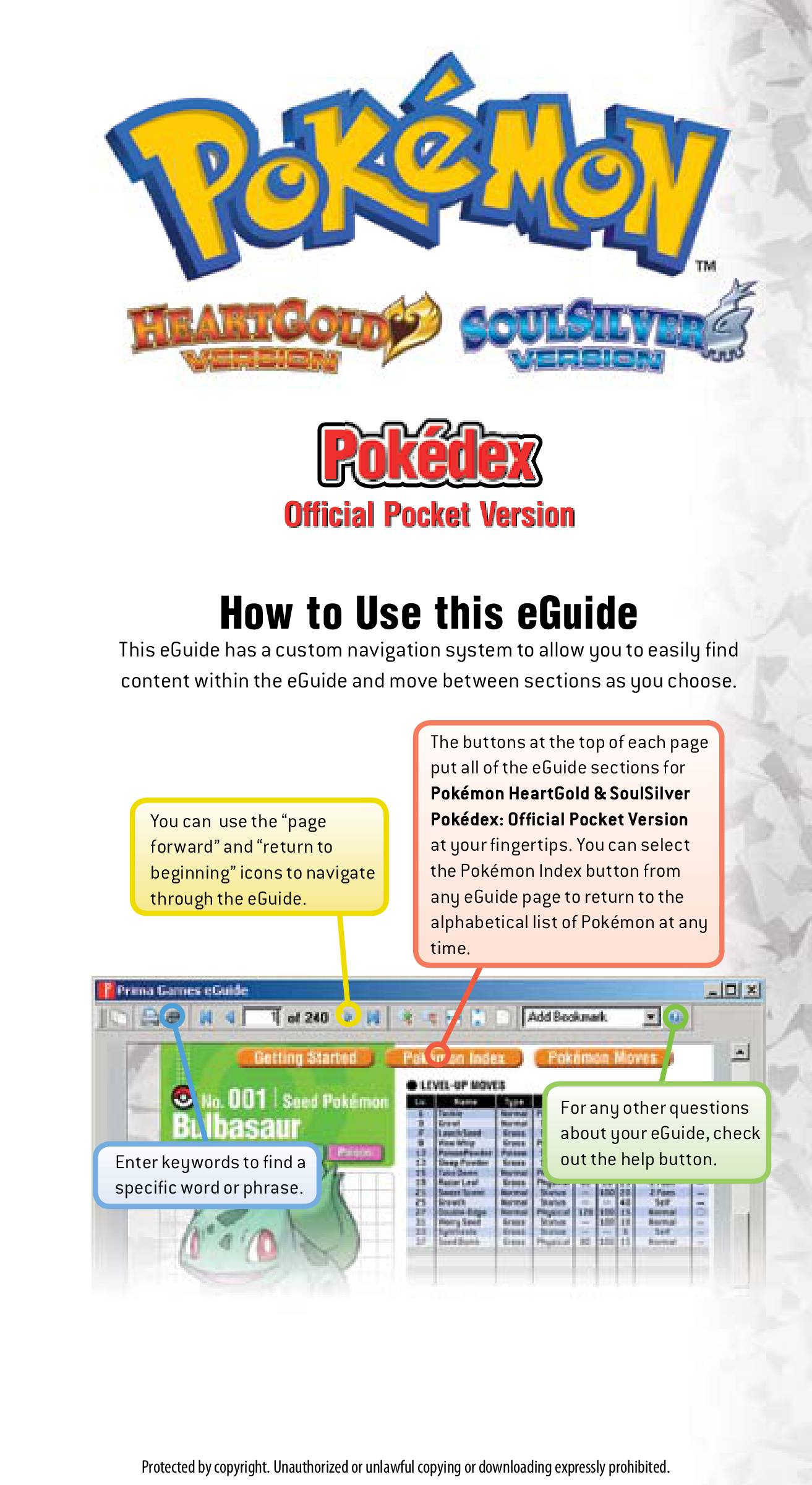 Pokemon HeartGold & SoulSilver Pokedex (No Poster)