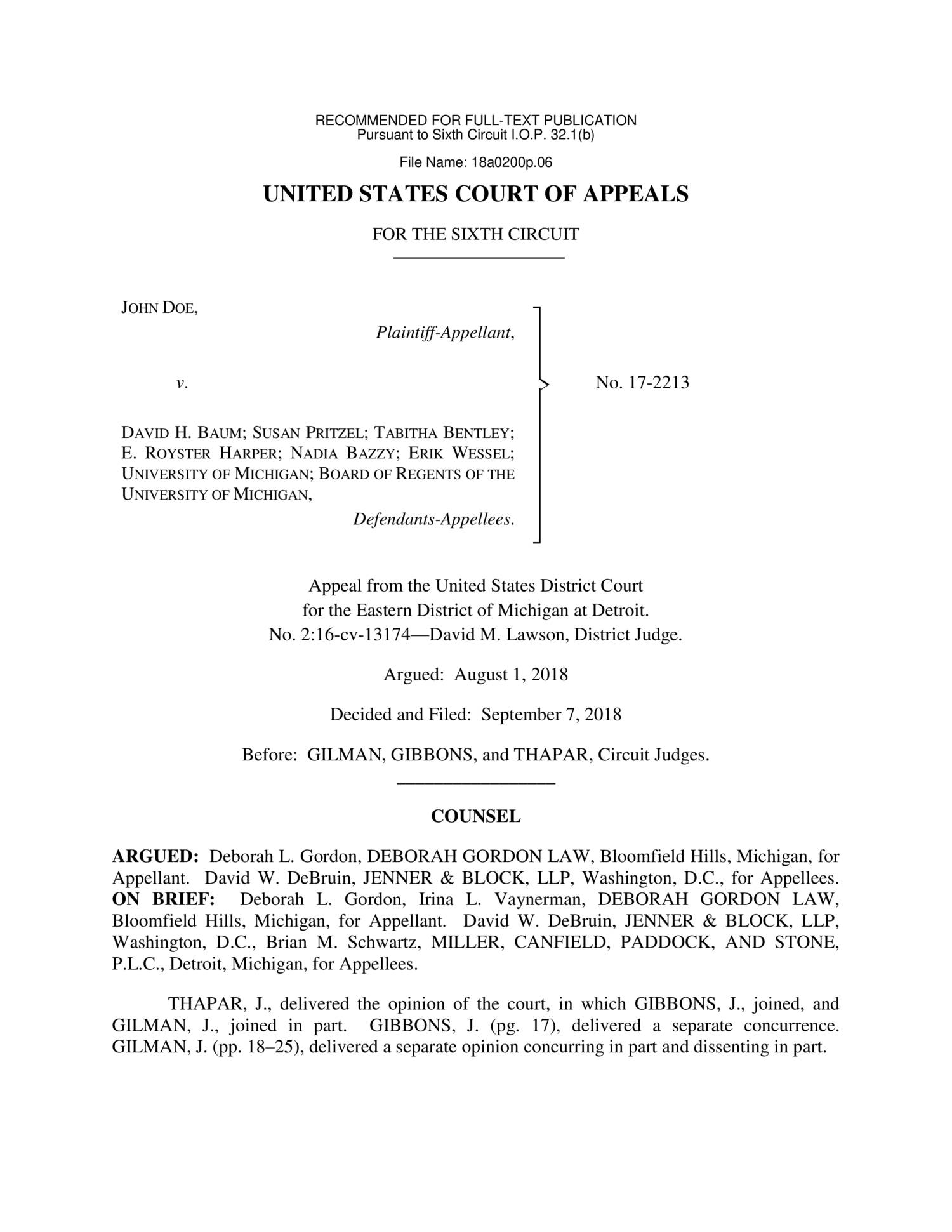 Doe v U of M appeals court rulings.pdf | DocDroid