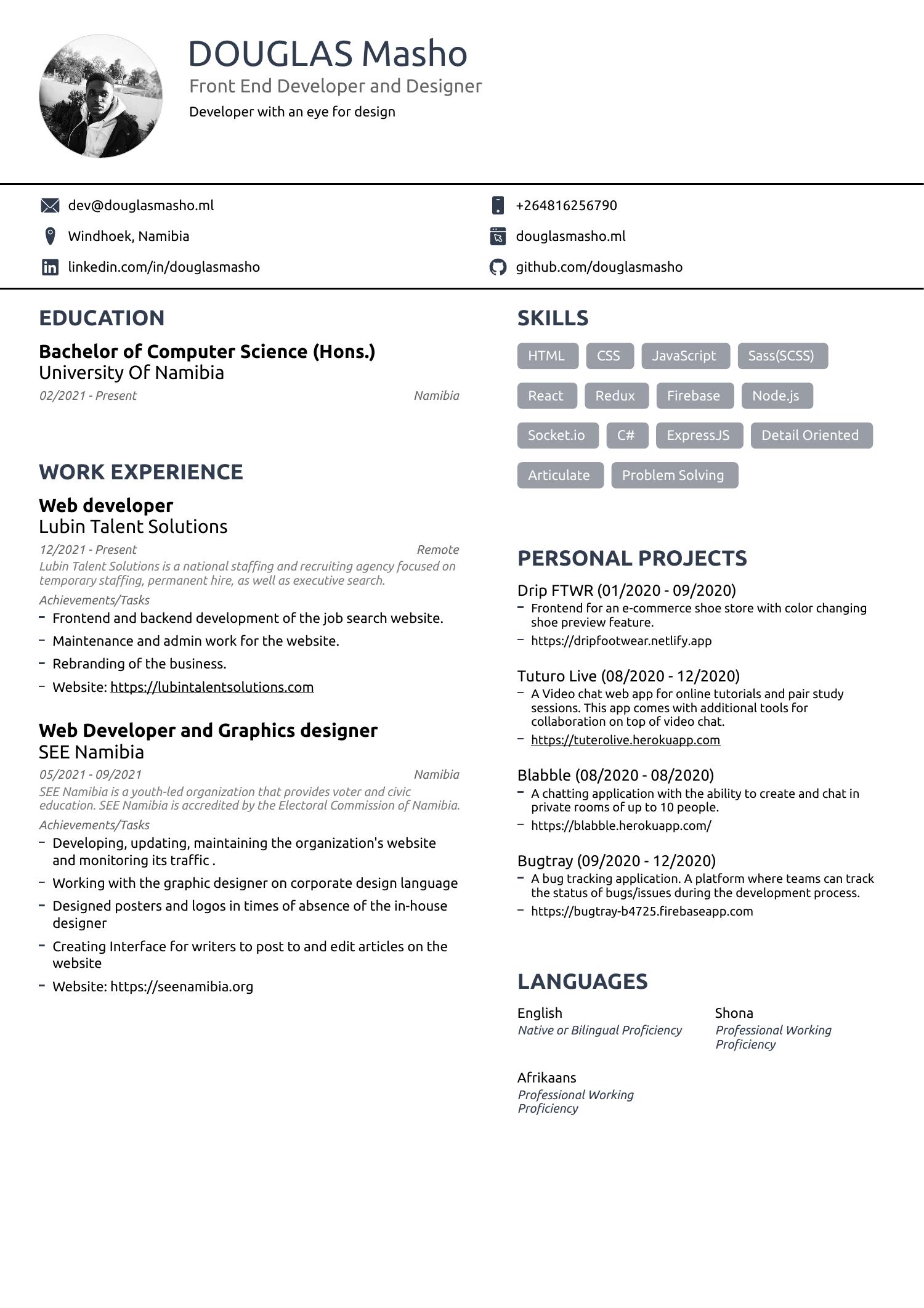 DOUGLAS's Resume (6).pdf | DocDroid