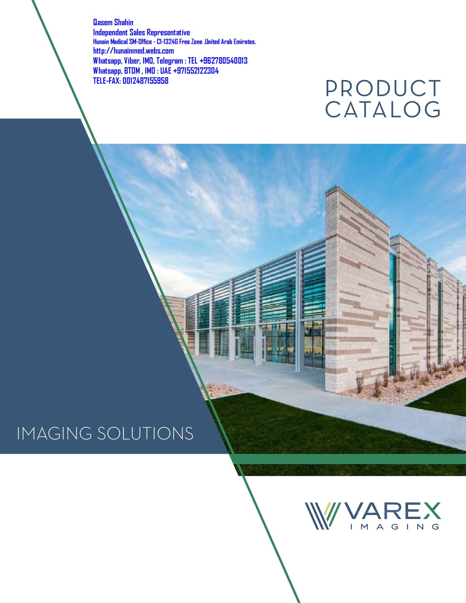 Hunain Medical Rep.of Varex Imaging - Varex Imaging Products Catalog ...