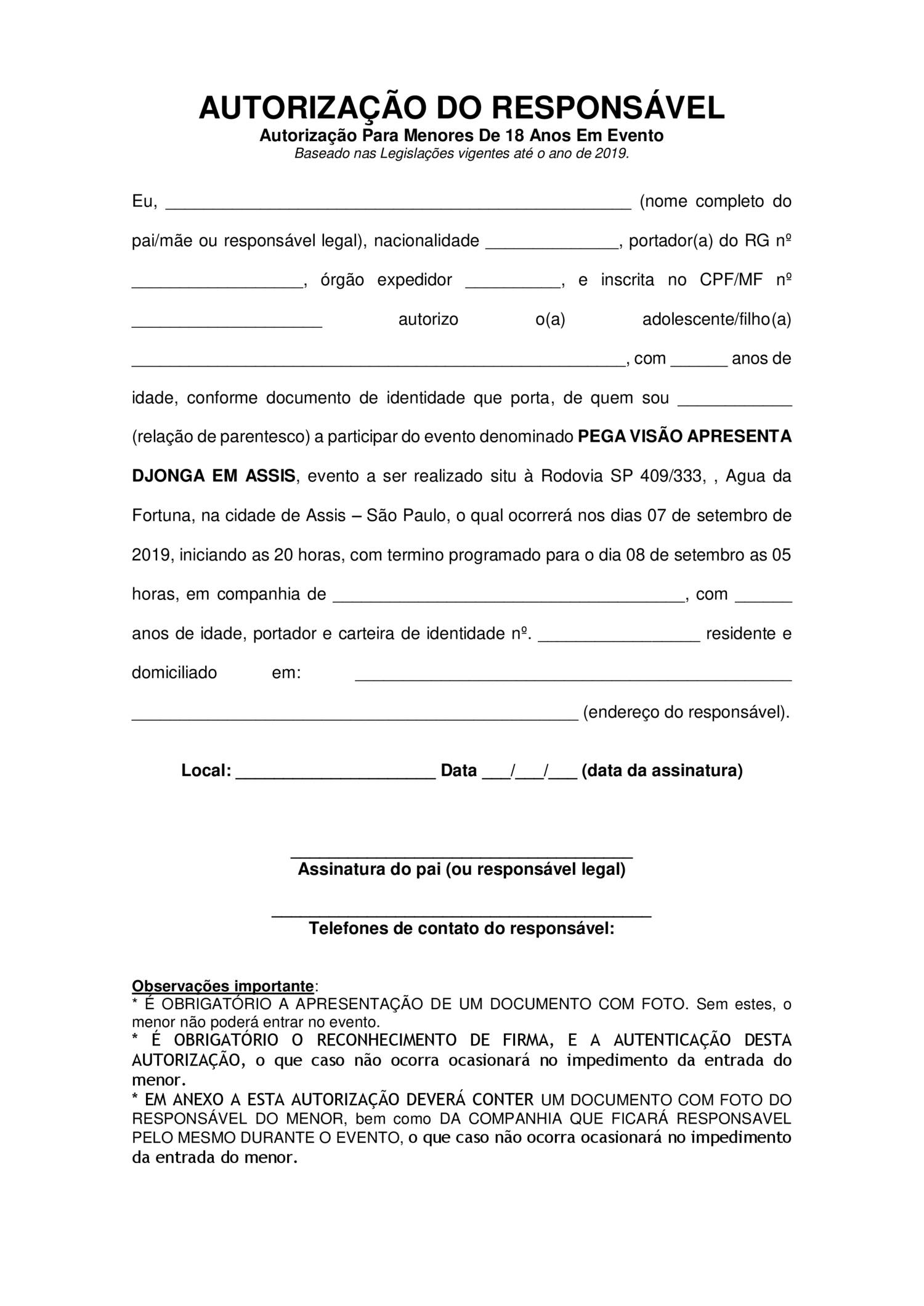 Autorizacao De Saida De Menores De Territorio Nacional 9652