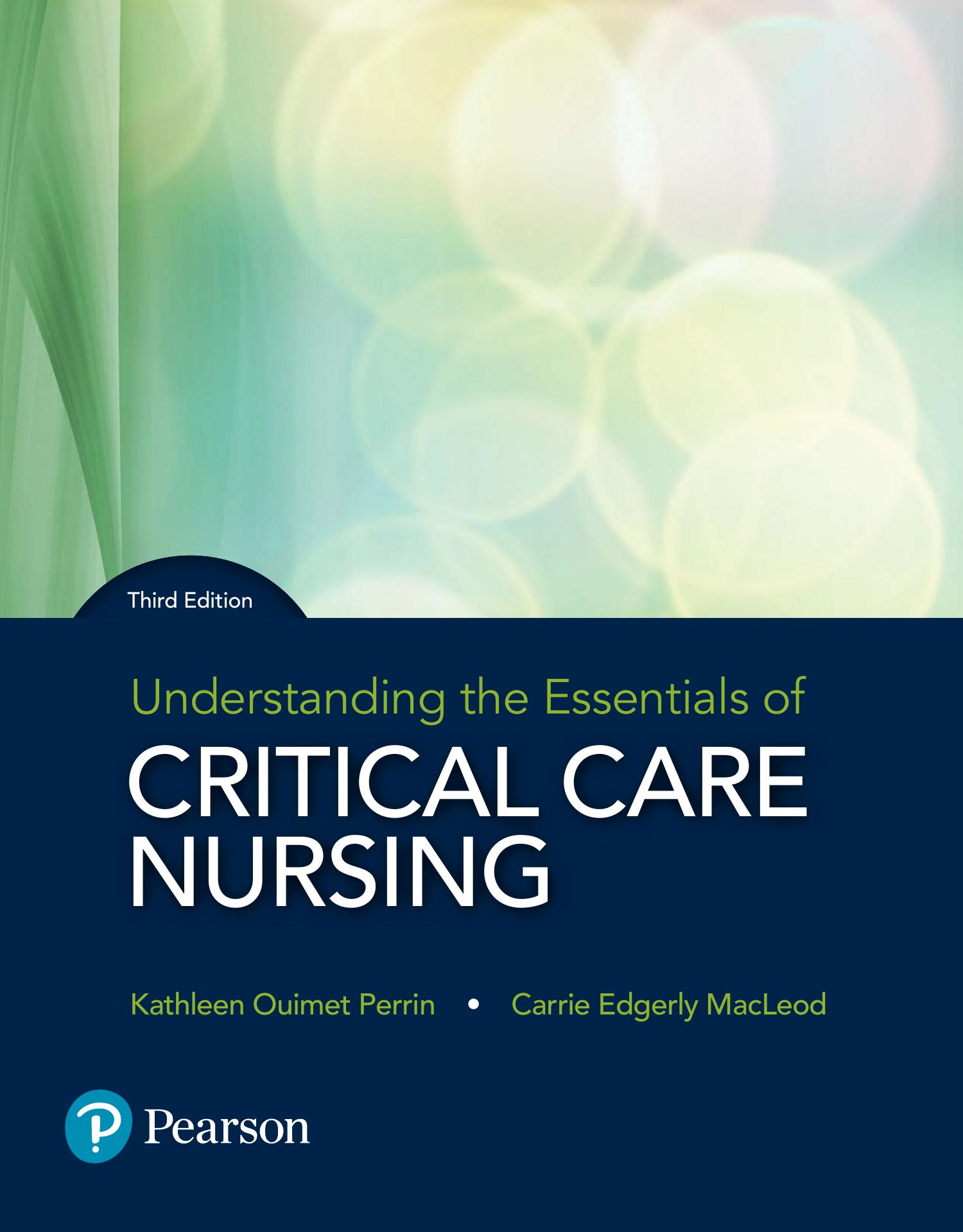 Understanding The Essentials Of Critical Care Nursing Third Edition Pdf