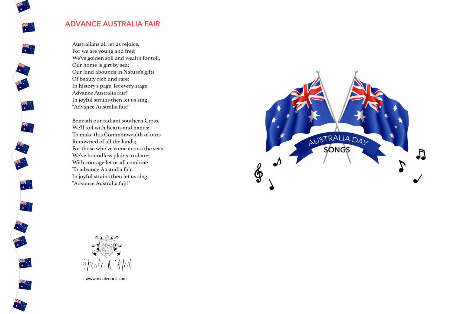 Nicole O'Neil Free Australia Day Printable Song Book.pdf | DocDroid