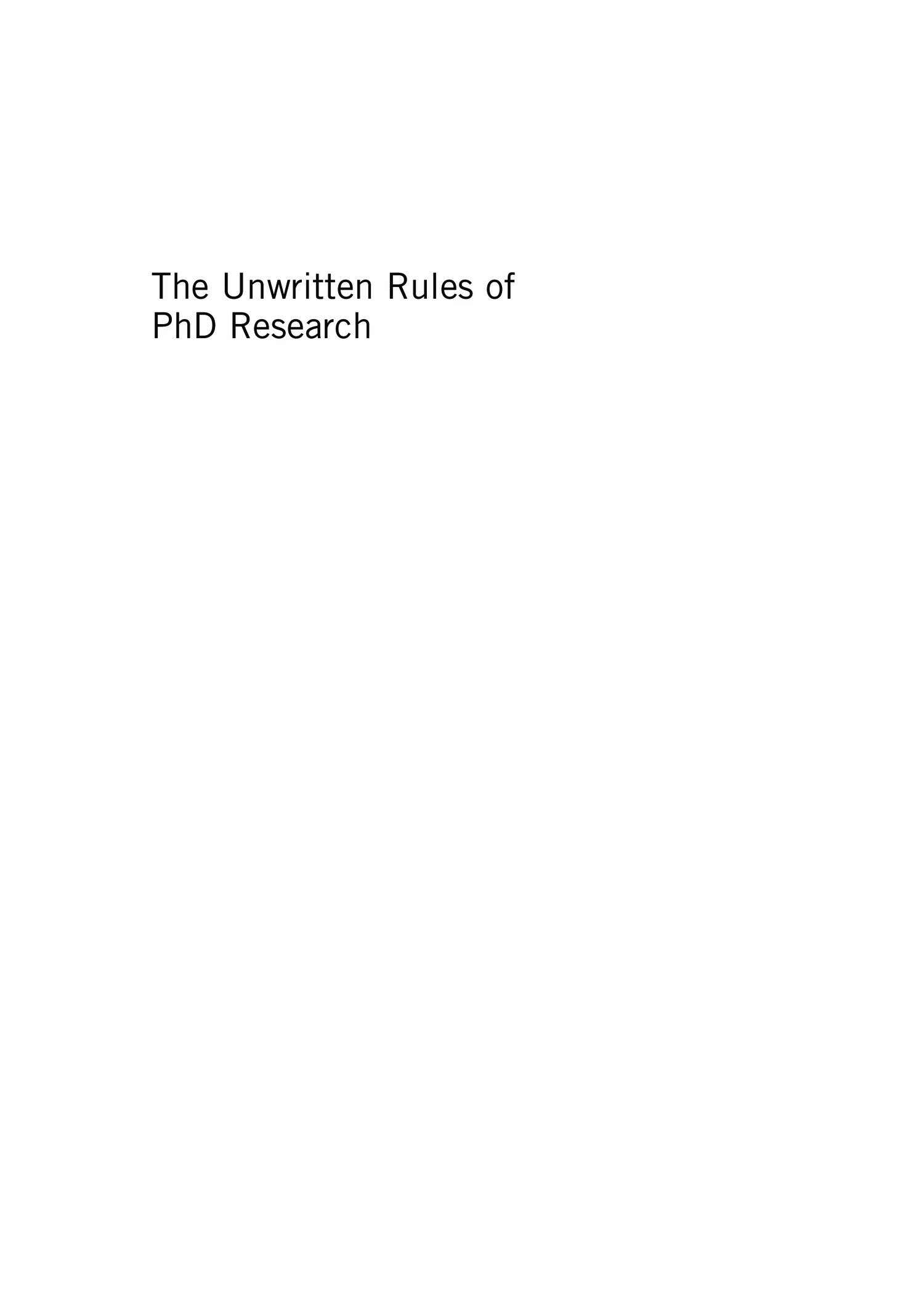 phd research regulations