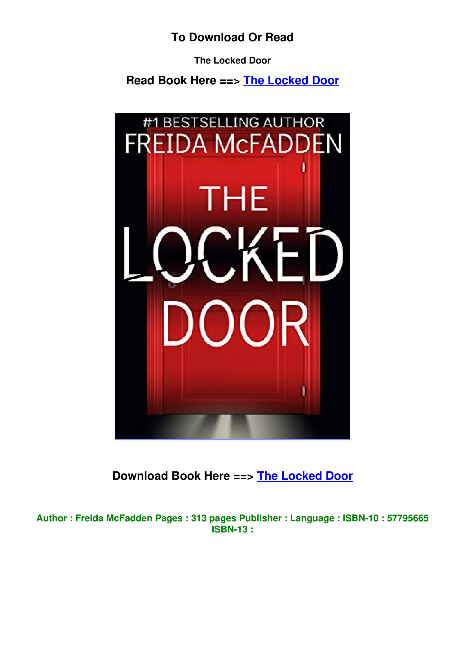 the locked door narrative essay