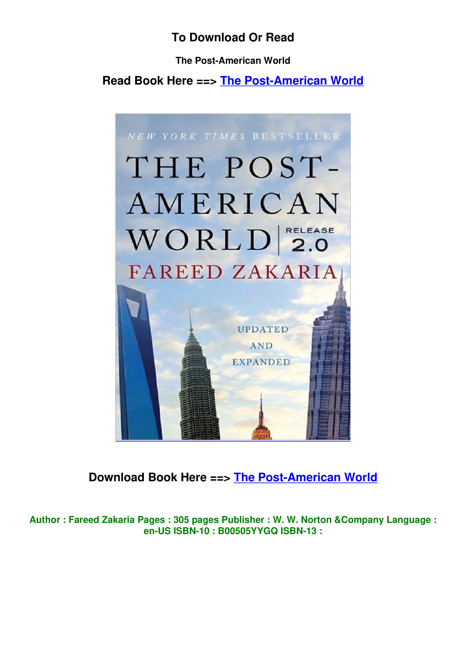 the post-american world by fareed zakaria pdf