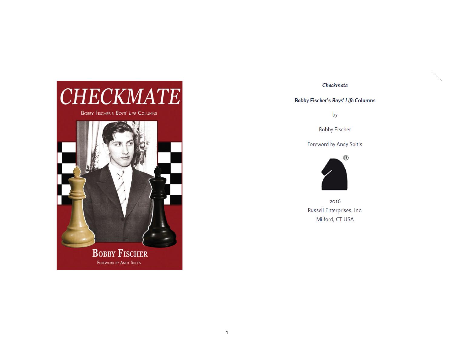 Geniuses - Checkmate: Bobby Fischer's Boys' Life Columns