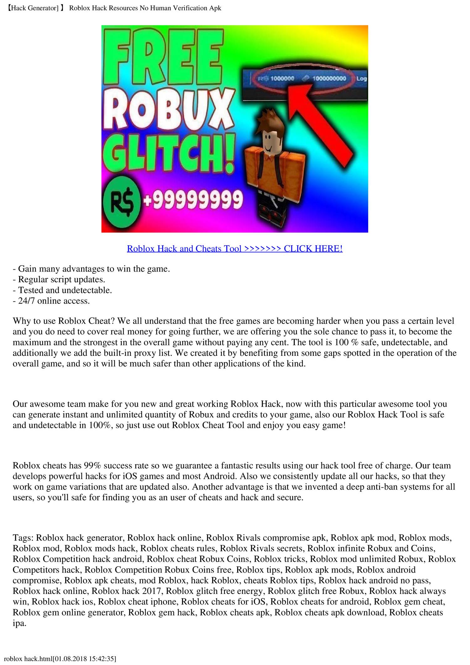 Roblox Generators No Human Verification