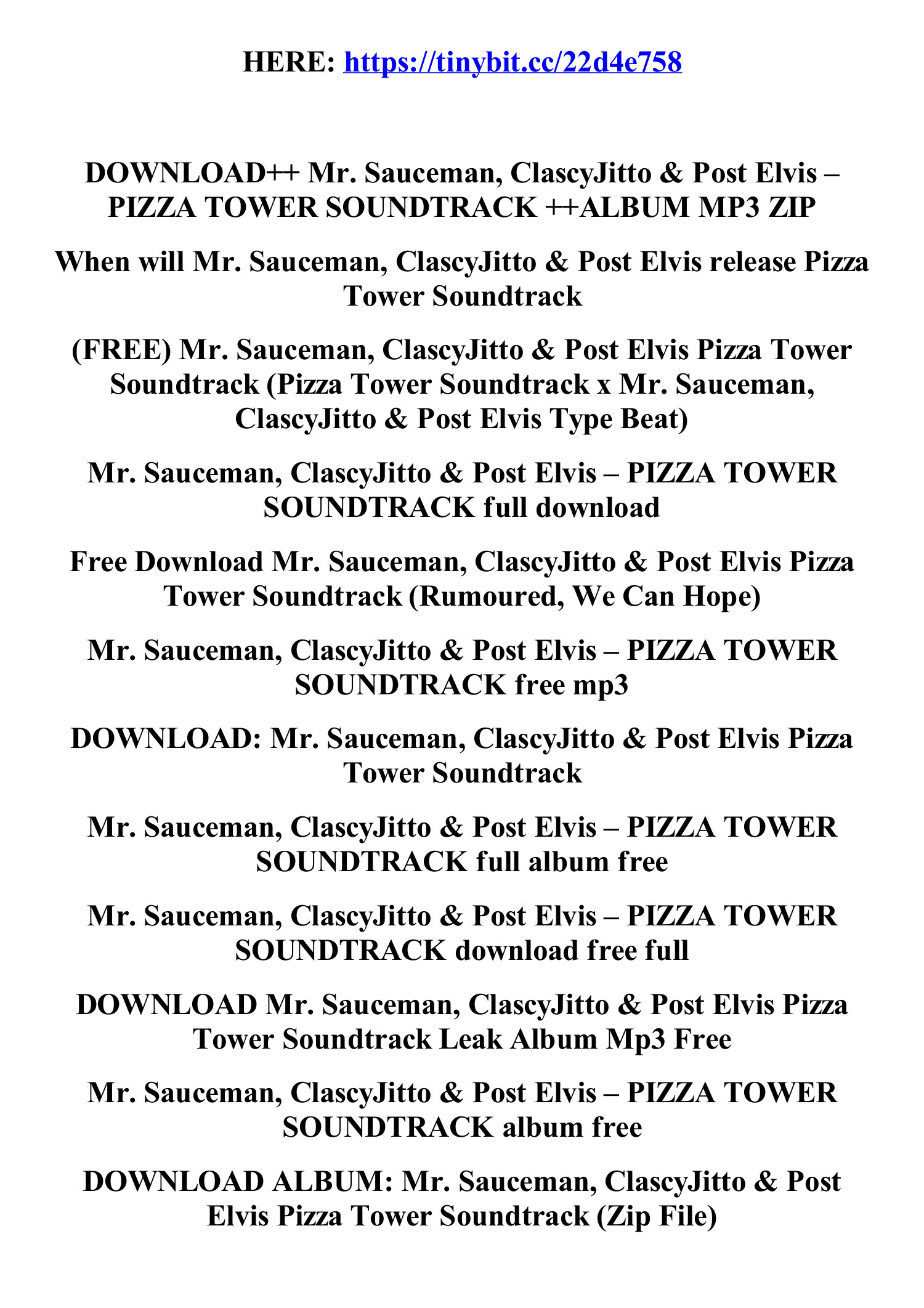 Pizza Tower Soundtrack - Album by Mr. Sauceman